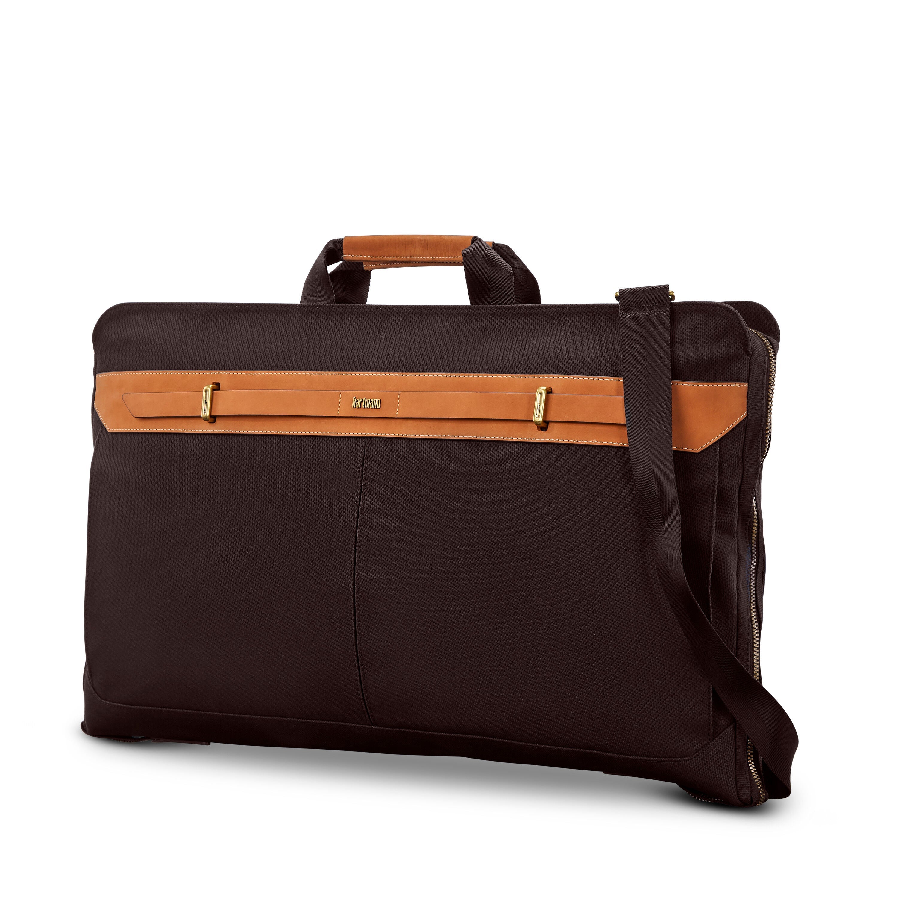 Hartmann Reserve Bi-Fold Garment Bag in Oak — front view