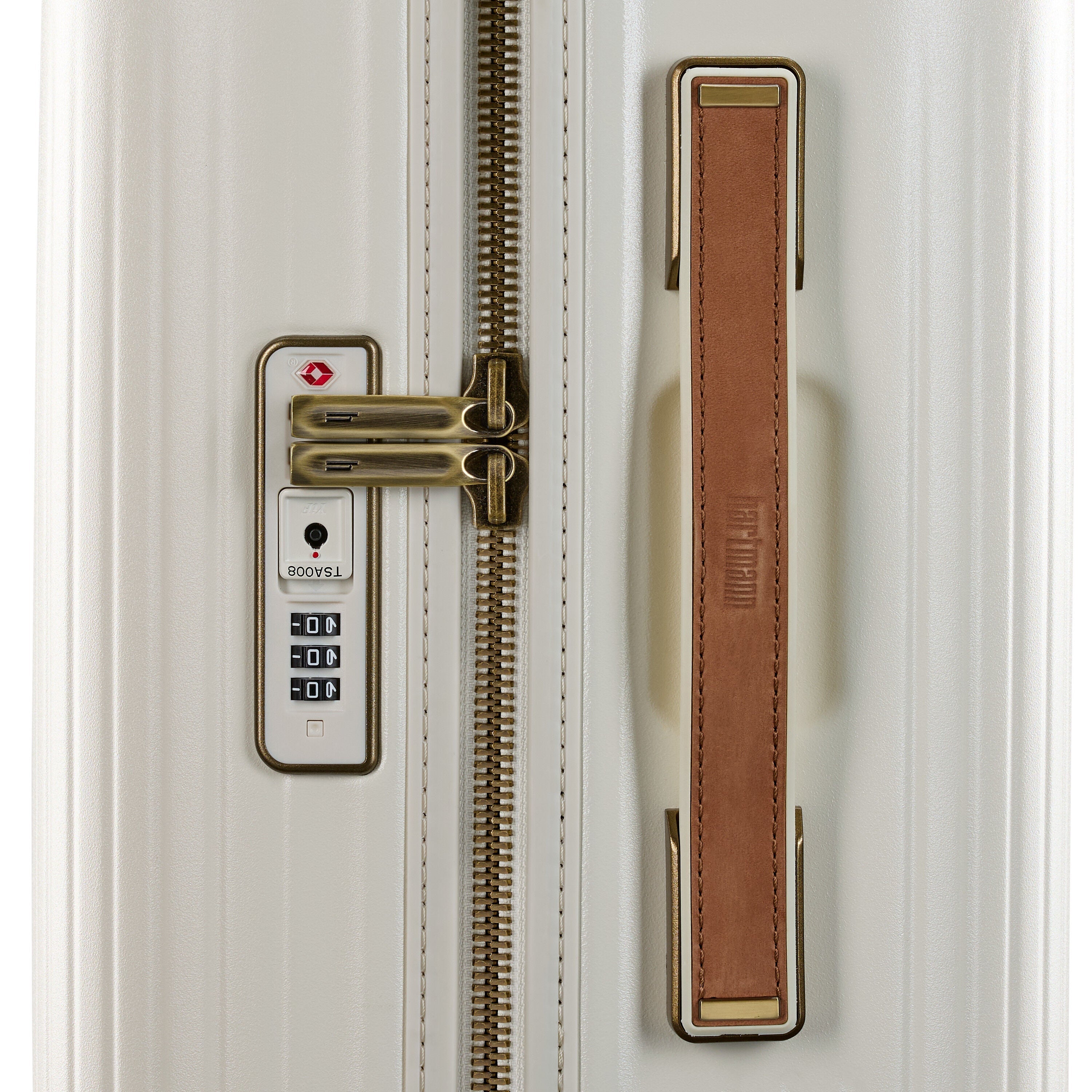 Hartmann Reserve Carry-On Spinner in Ecru — angle view 4