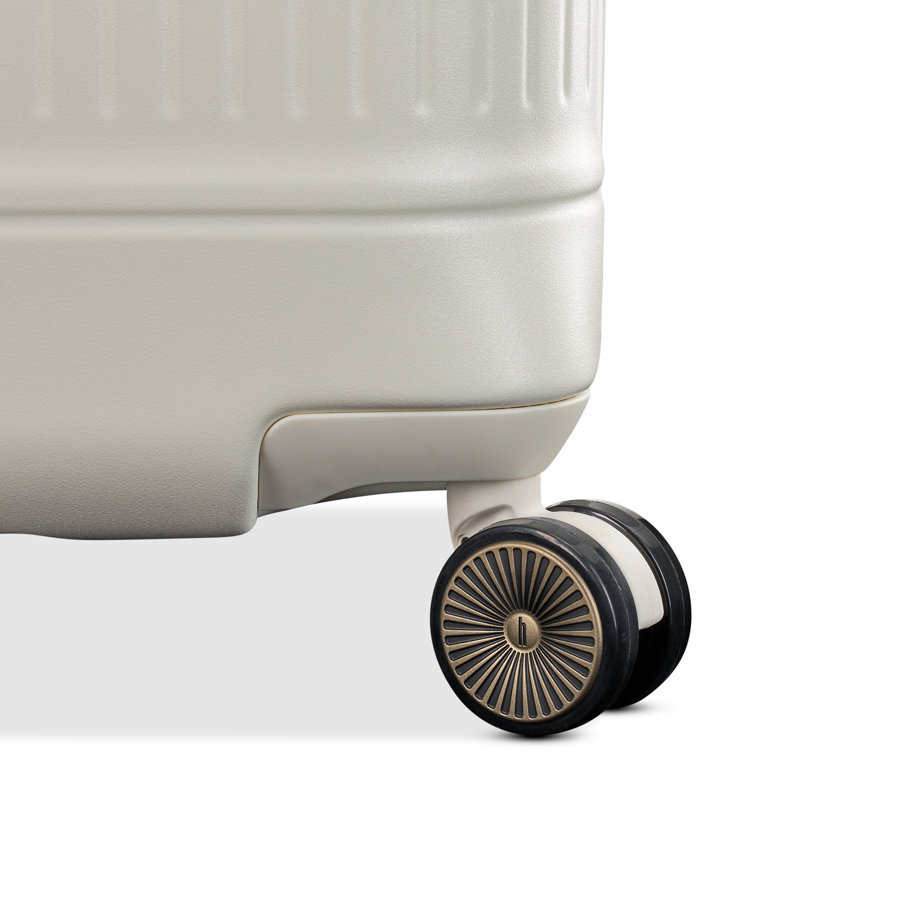Hartmann Reserve Carry-On Spinner in Ecru — angle view 5