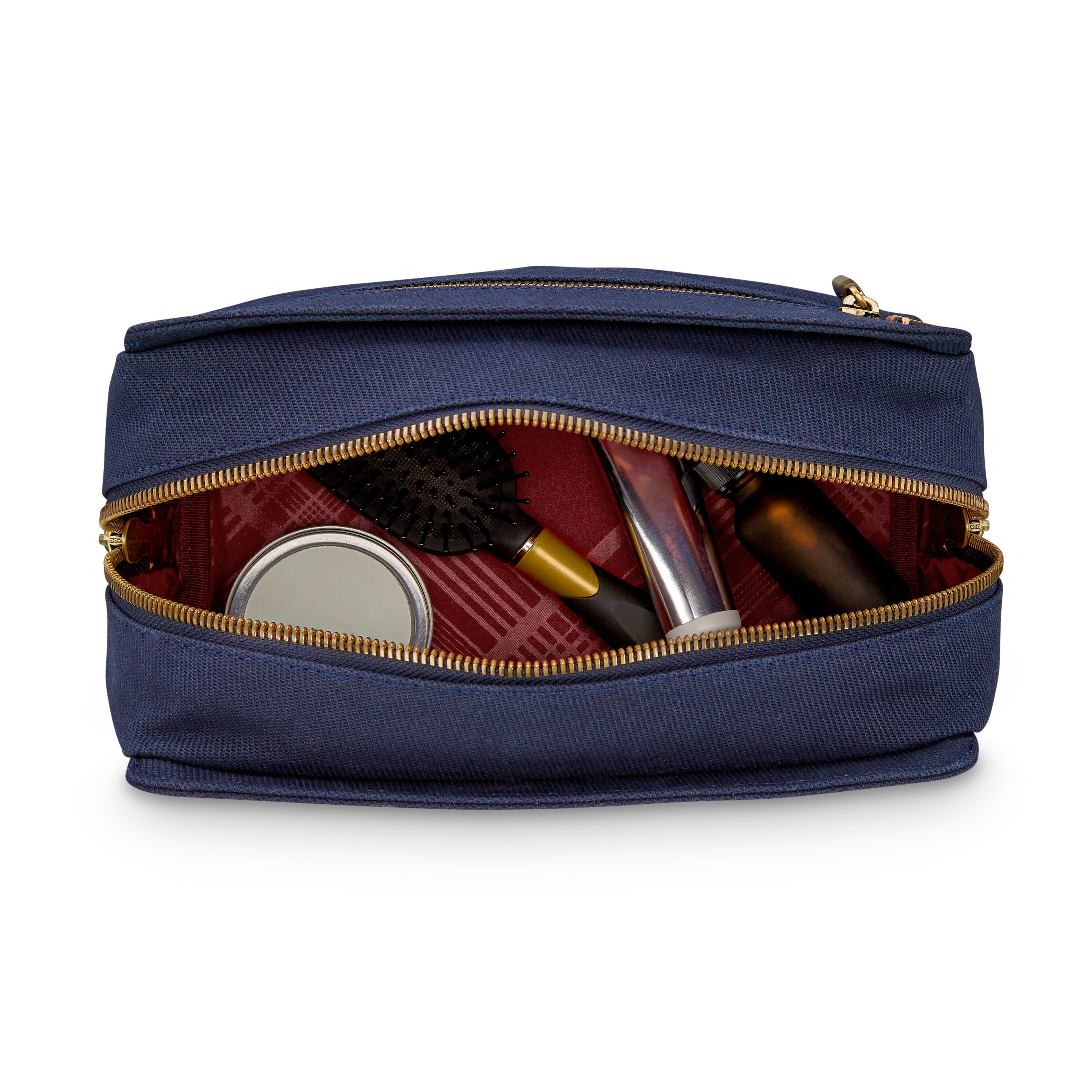 Hartmann Reserve Travel Kit in Midnight Navy — interior view