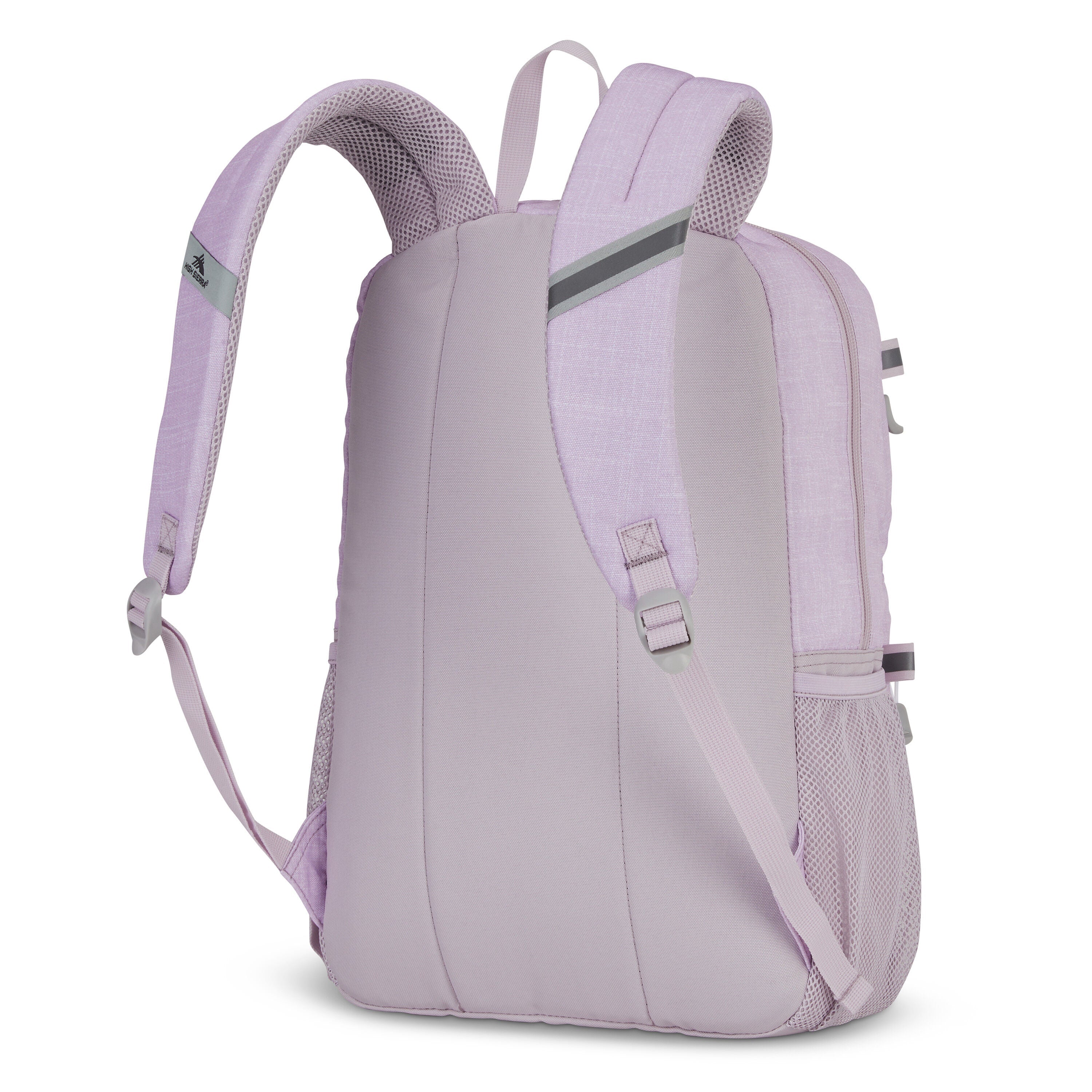 High Sierra Everclass Backpack in Hushed Orchid Heather — back view