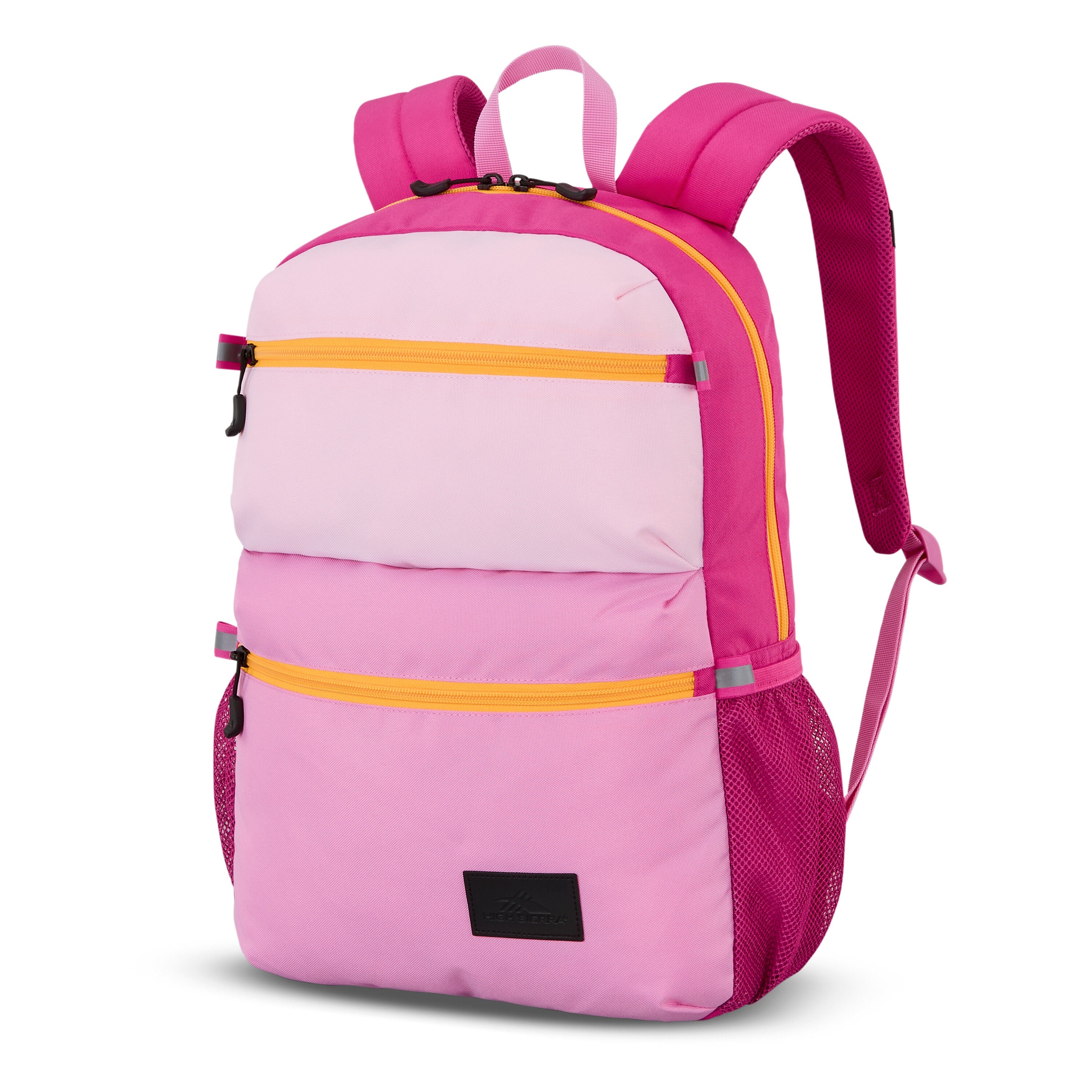 High Sierra Everclass Backpack in Pink Colorblock — front view