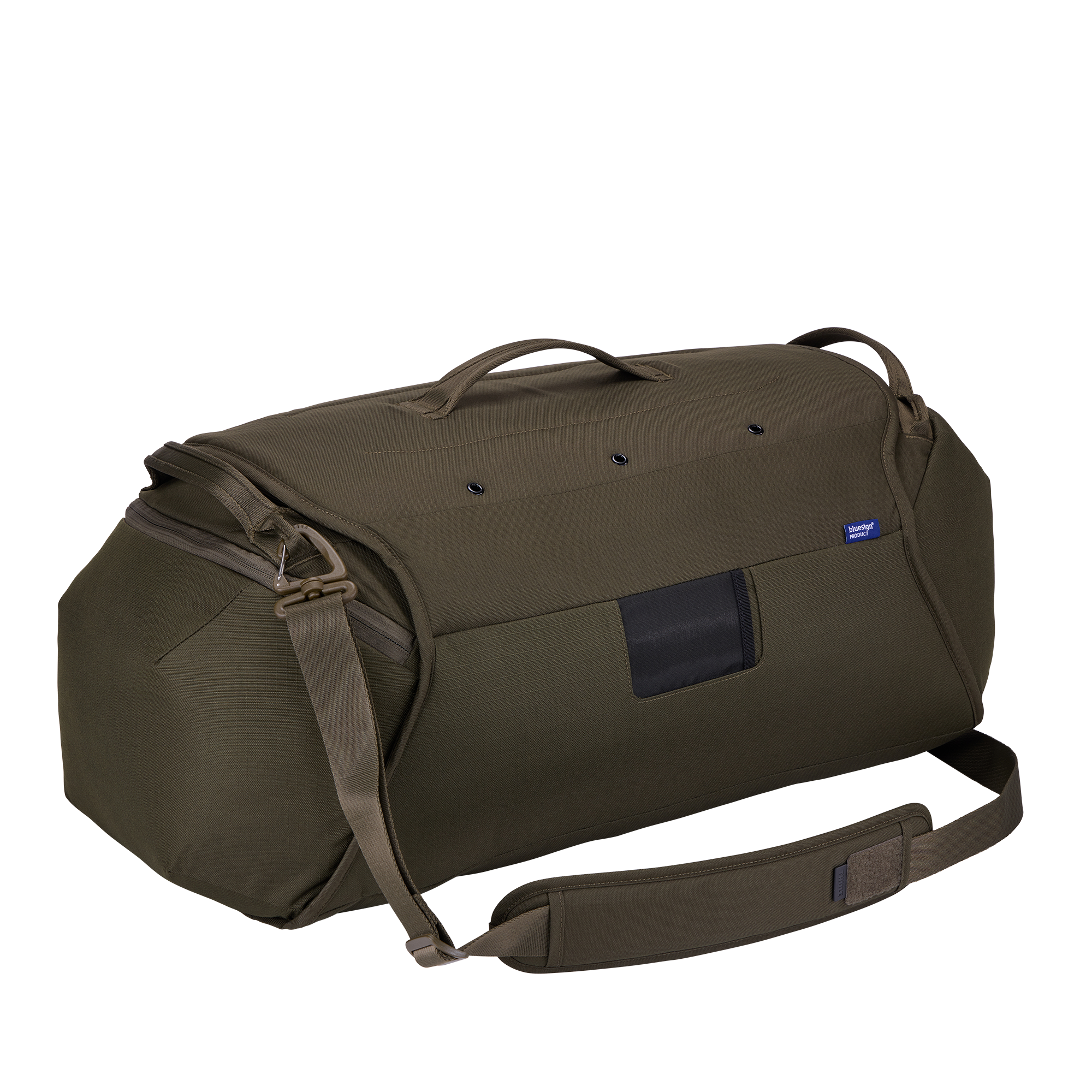 Thule RoundTrip Bike Duffel 55L in Deep Khaki — angle view 2 # color_Deep Khaki