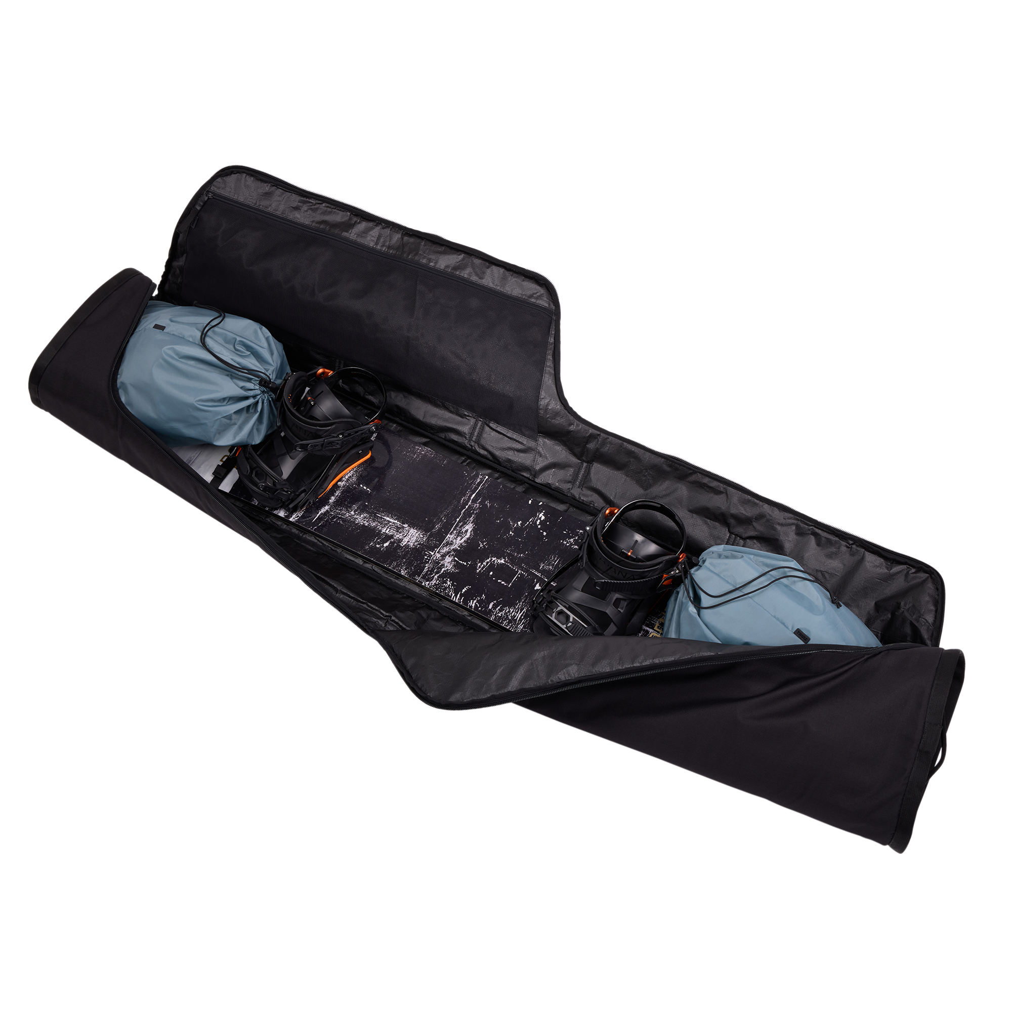 Thule RoundTrip Snowboard Bag 165cm in Black — interior view # color_Black
