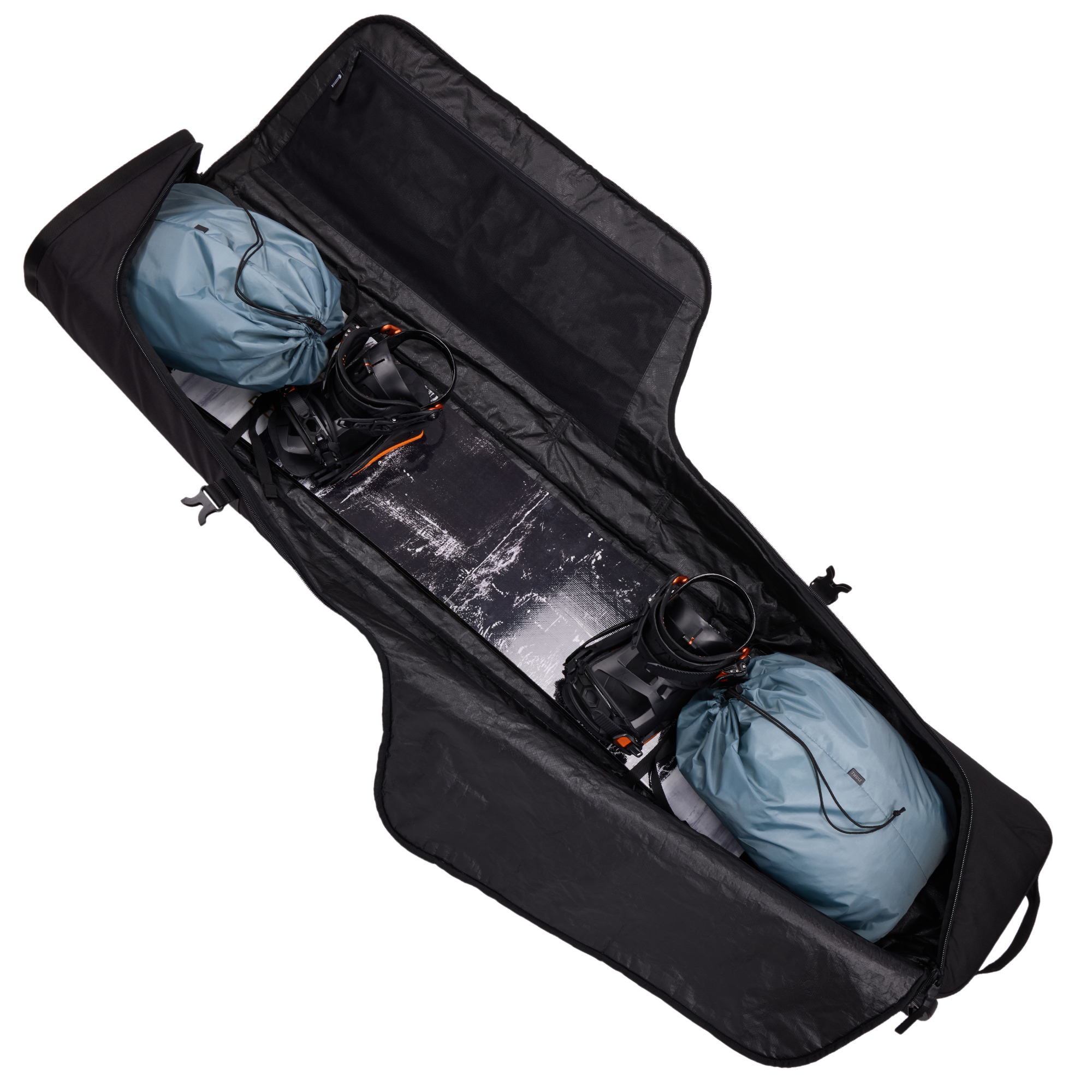 Thule RoundTrip Snowboard Roller 165cm in Black — interior view # color_Black