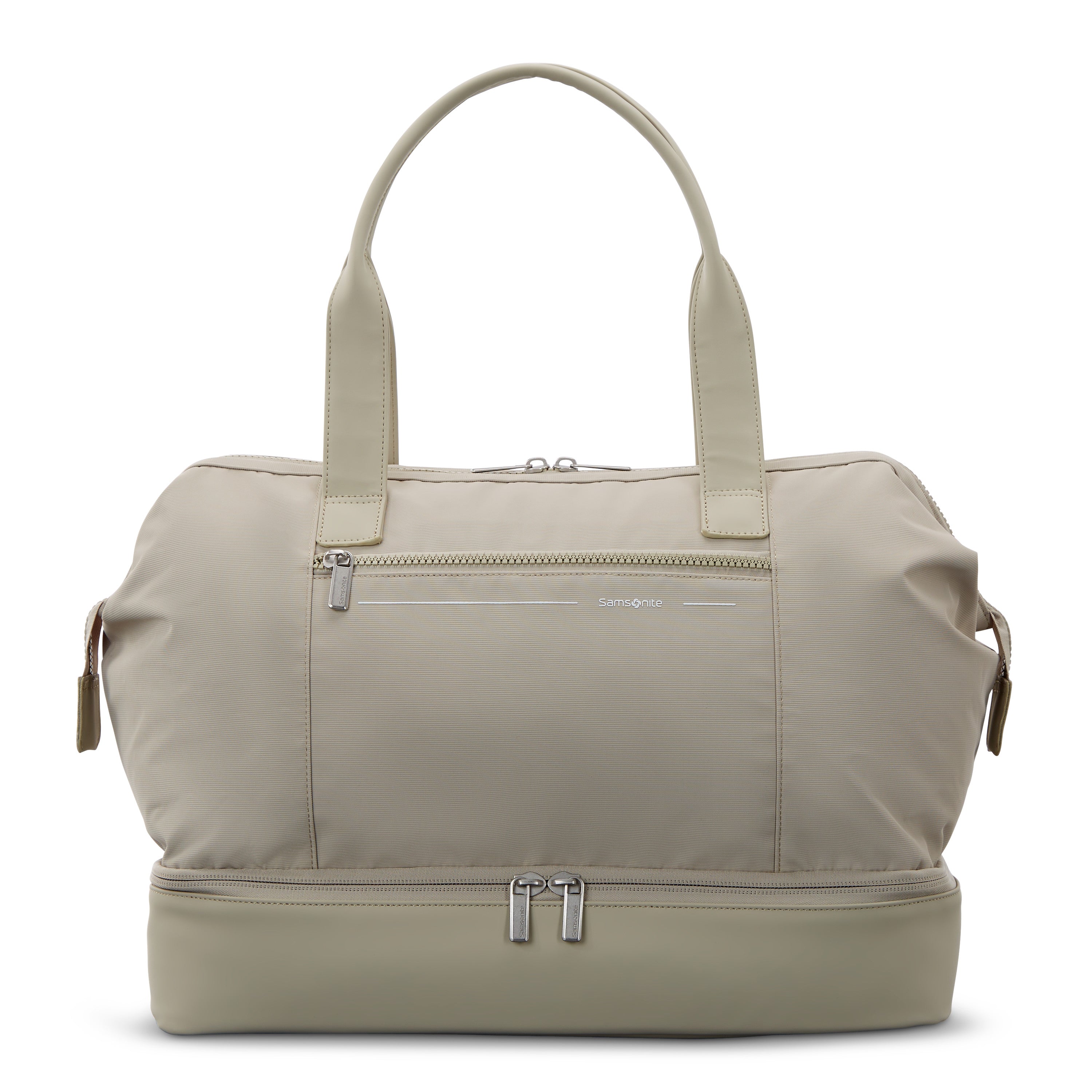 Samsonite Companion Bags Better Than Basic Drop Bottom Weekender - Limestone Grey