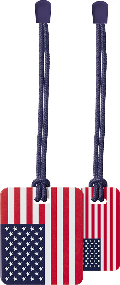 Go Travel Luggage Tags Twin Pack (Set of 2) in USA — angle view 2 # color_USA