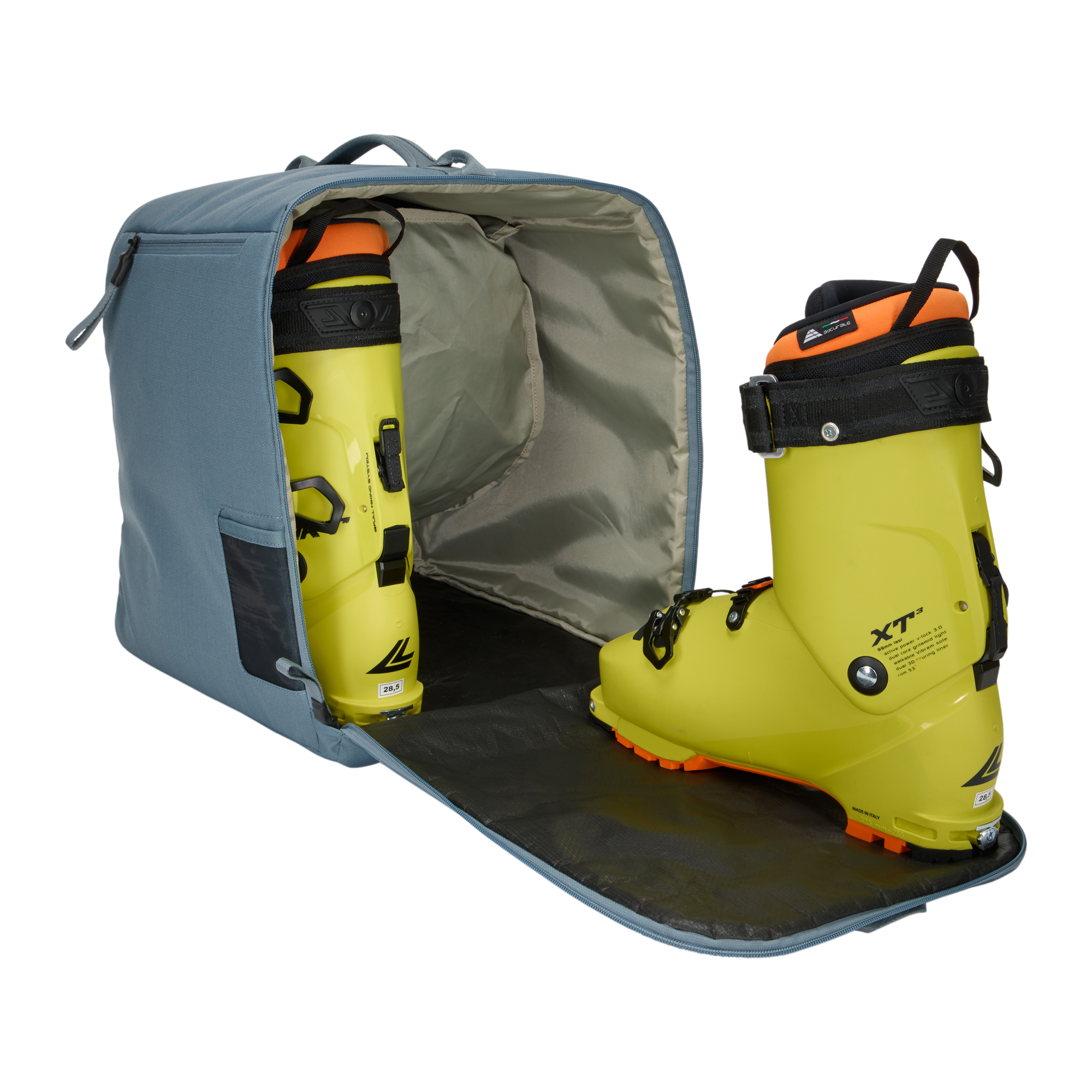 Thule RoundTrip Boot Bag 35L in Mid Blue — interior view # color_Mid Blue