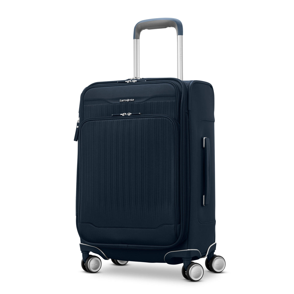 Samsonite Silhouette 18 Softside Spinner - Carry On in Deep Navy — front view