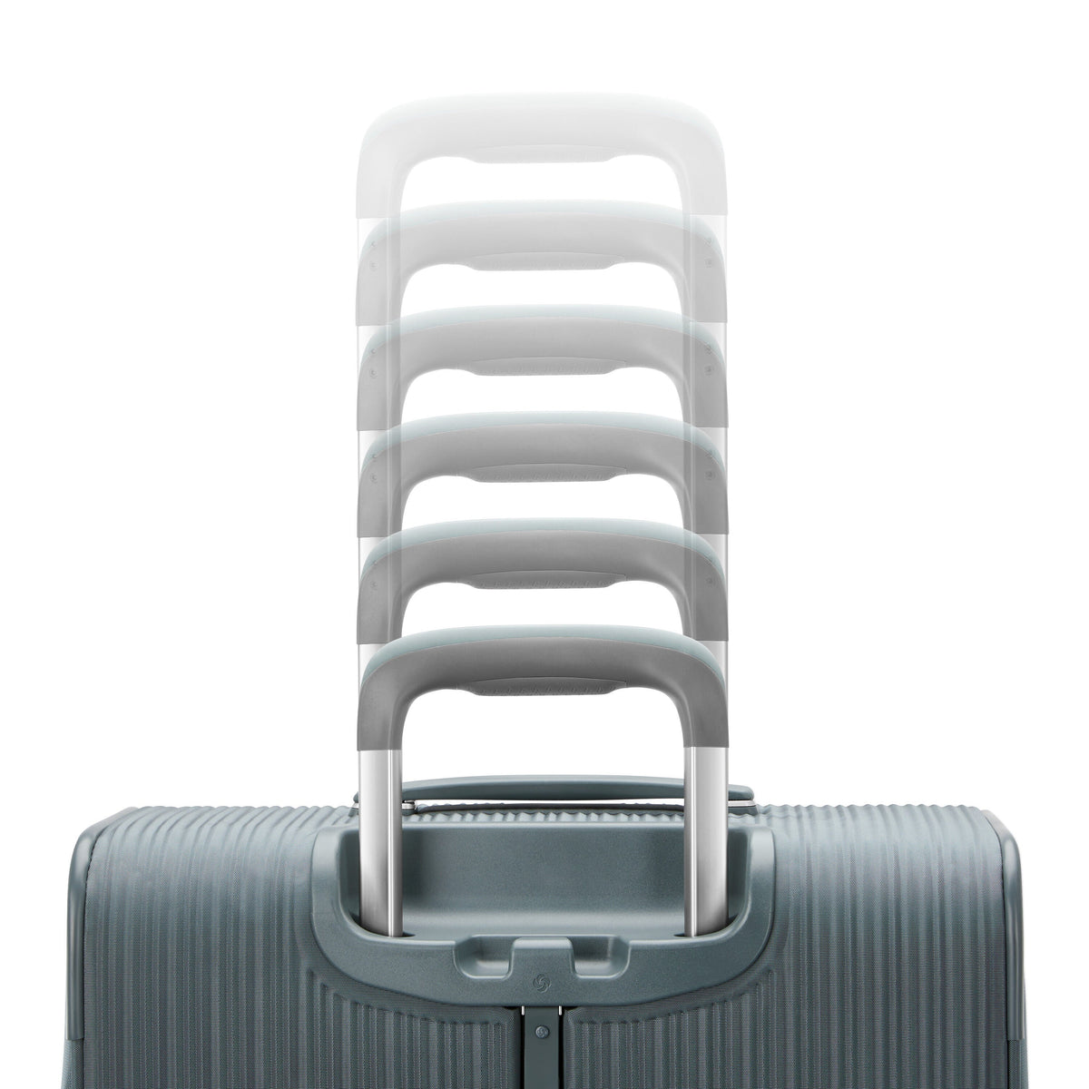 Samsonite Silhouette 18 Softside Spinner - Medium in Slate Blue — detail view