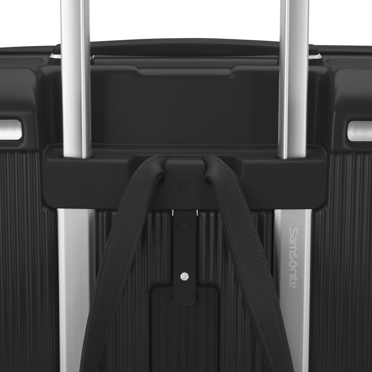 Samsonite Silhouette 18 Hard Side Spinner - Carry On in Black — detail view 2