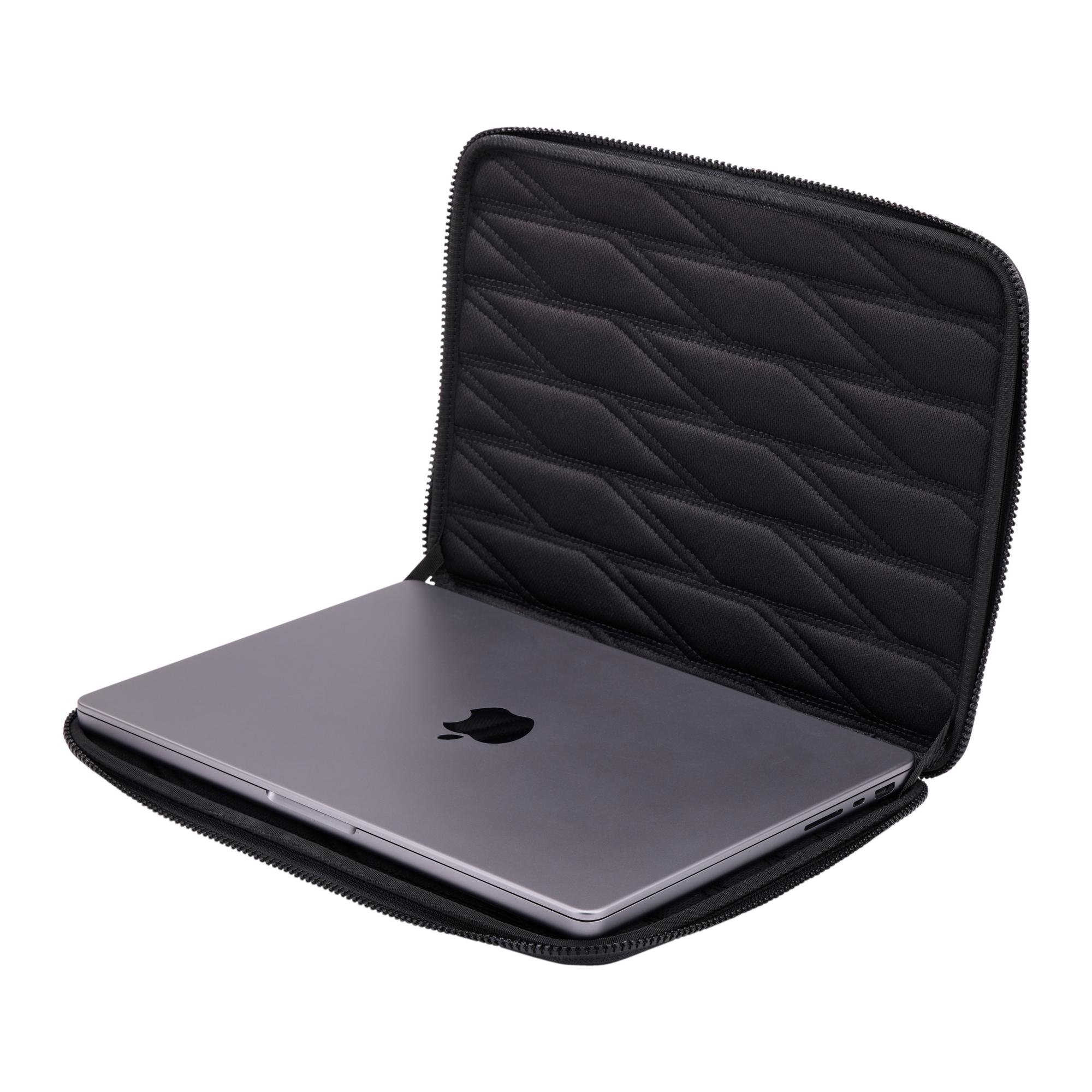 Thule Gauntlet MacBook Pro Sleeve 14" in Black — interior view 2 # color_Black