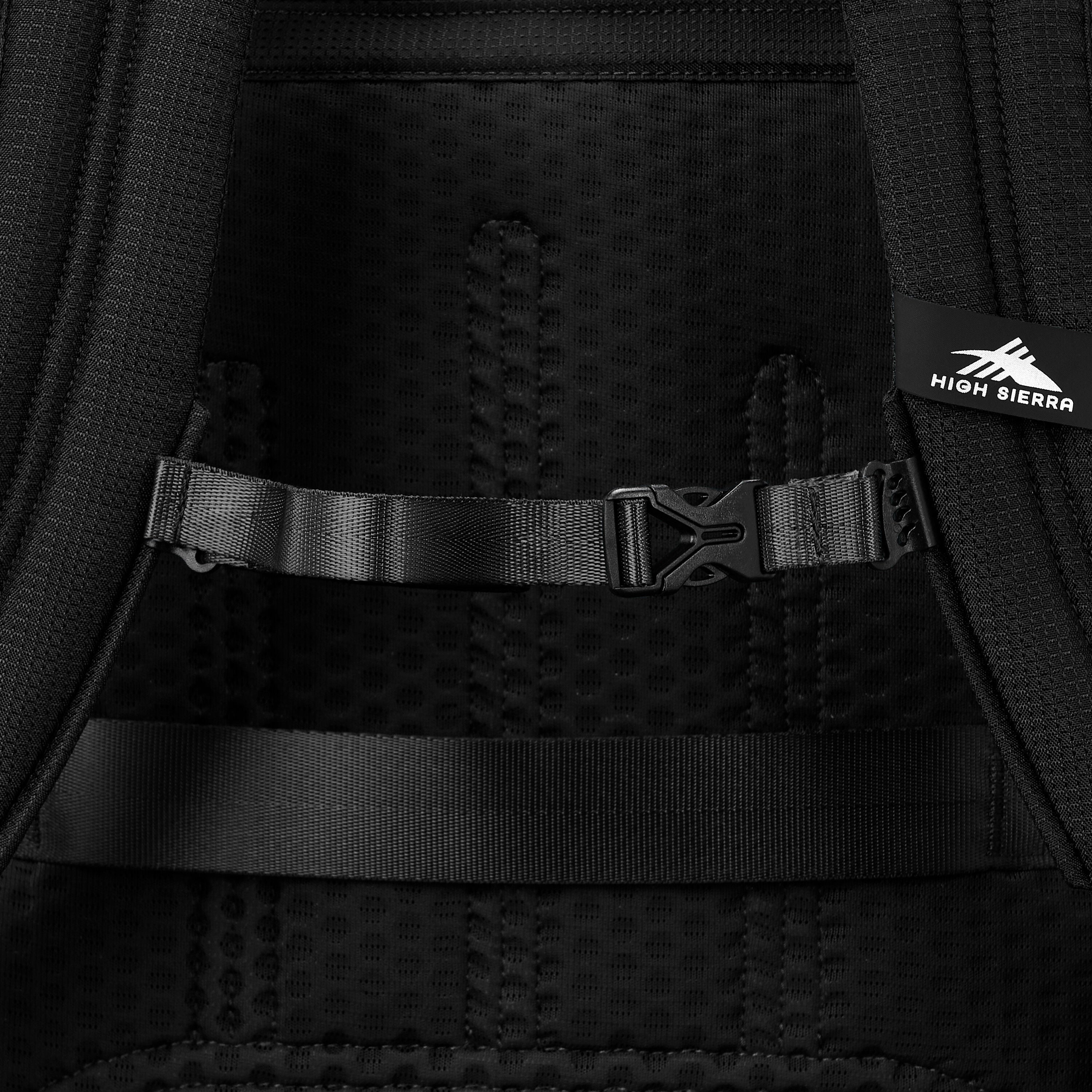 High Sierra Hi-Life 3-in-1 Convertible Backpack in Black Blue — angle view 5