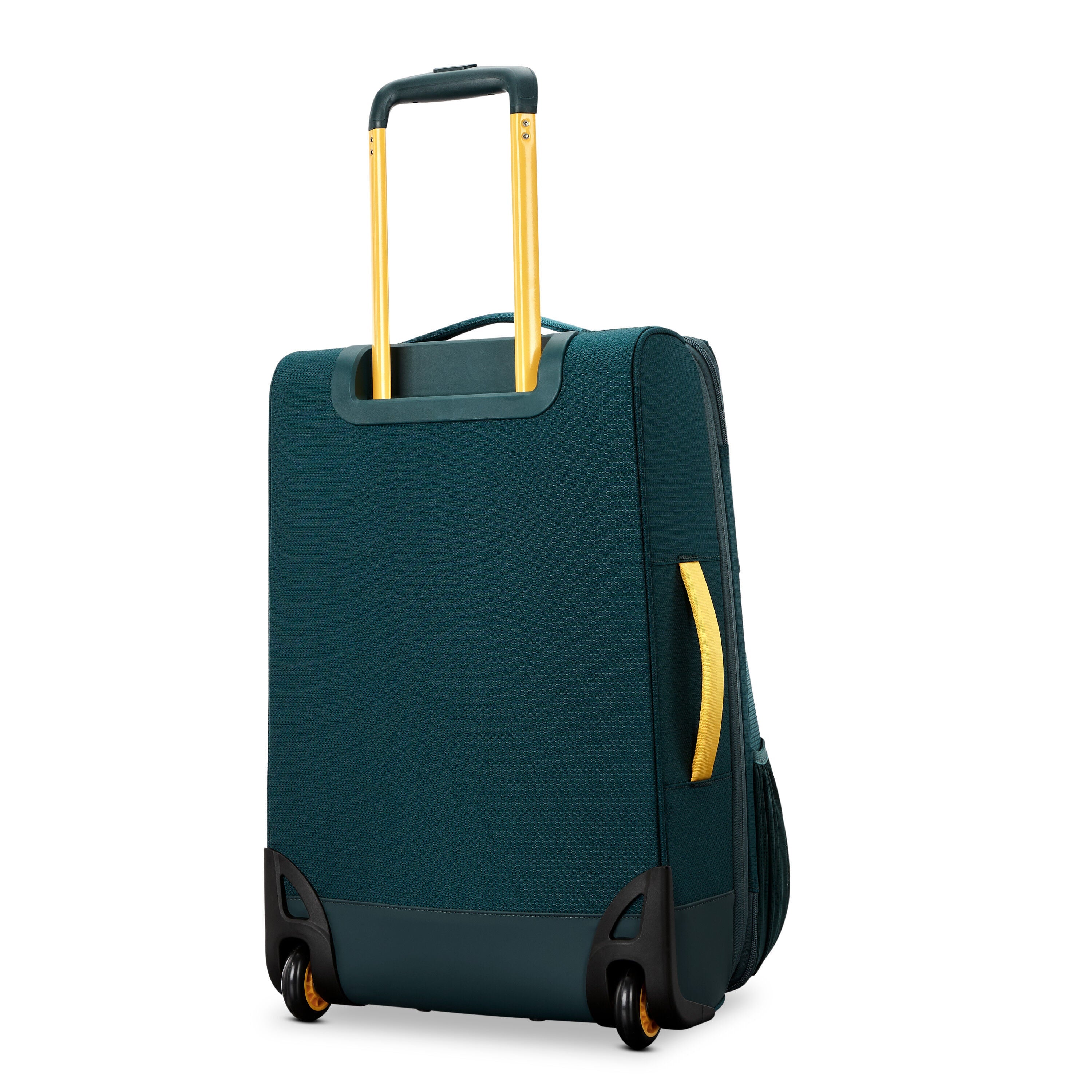 High Sierra Hi-Life Carry-On Wheeled Duffel in Green Yellow — back view