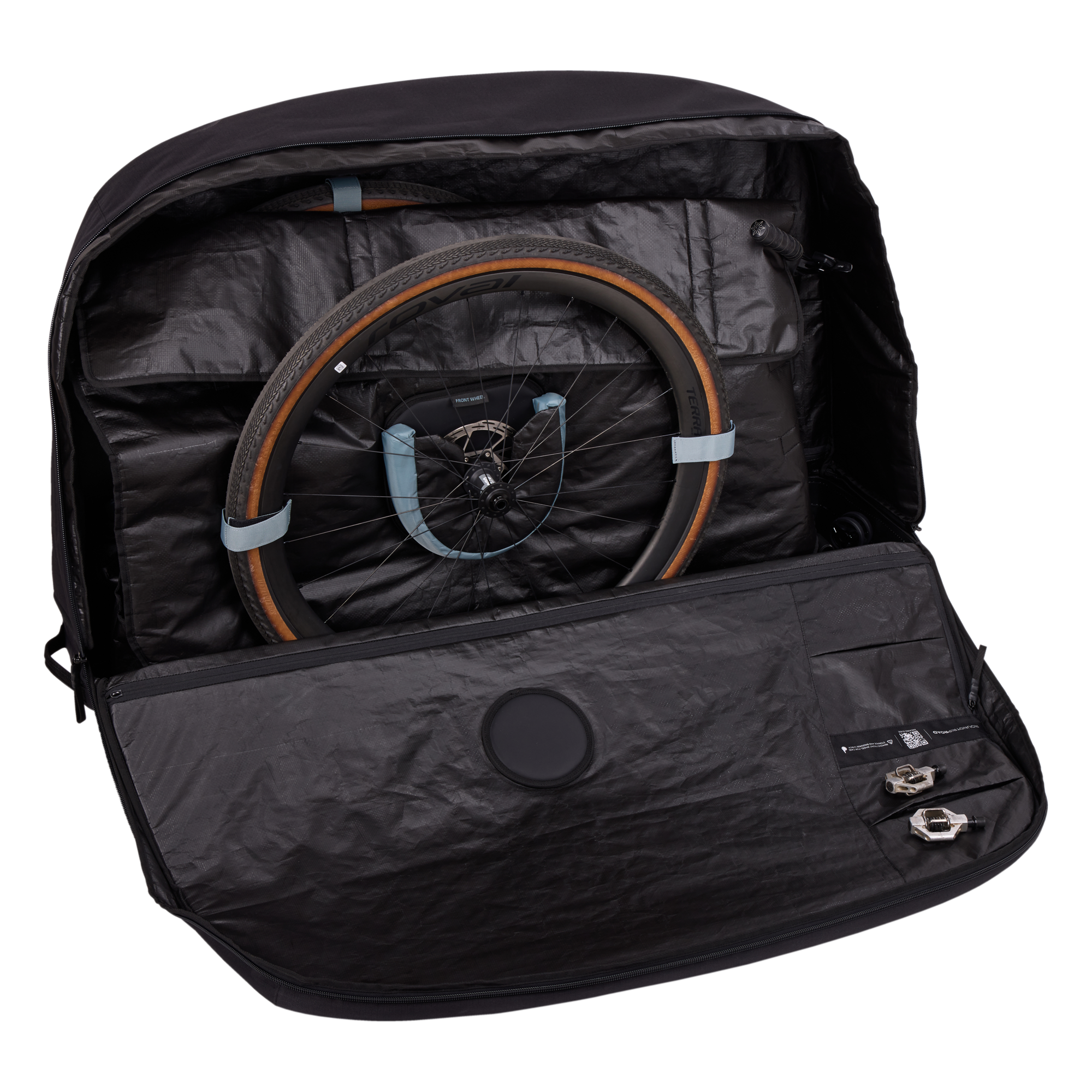 Thule RoundTrip Road Bike Case in Black — interior view 2 # color_Black