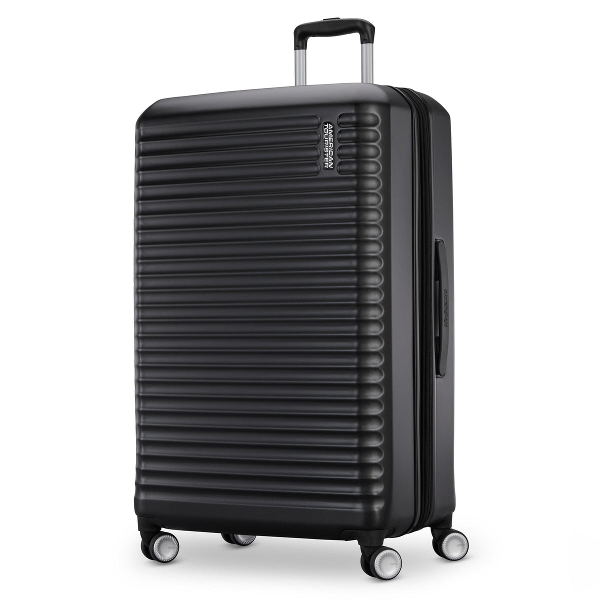 American Tourister Stratum 3.0 Large Spinner in Black — front view