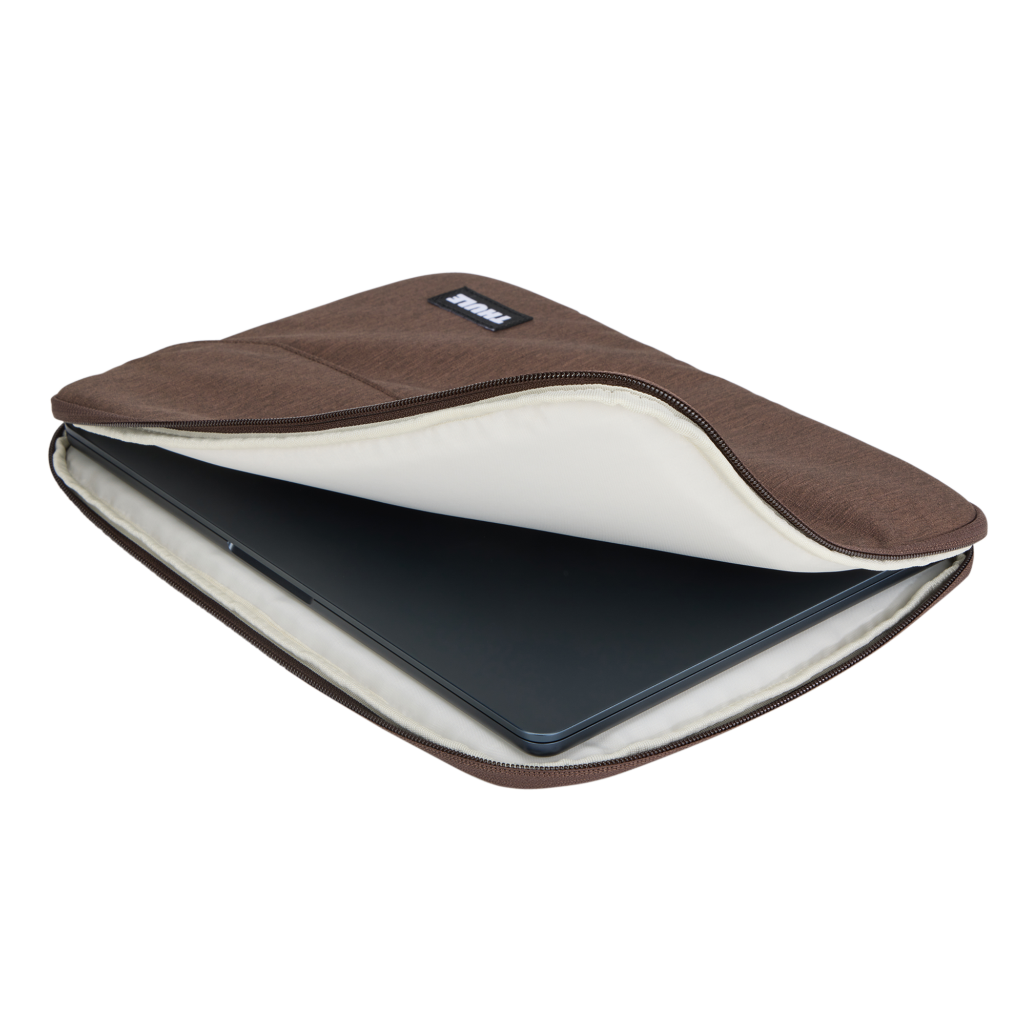 Thule Lithos Sleeve MacBook Air 13" in Nuanced Brown — interior view # color_Nuanced Brown