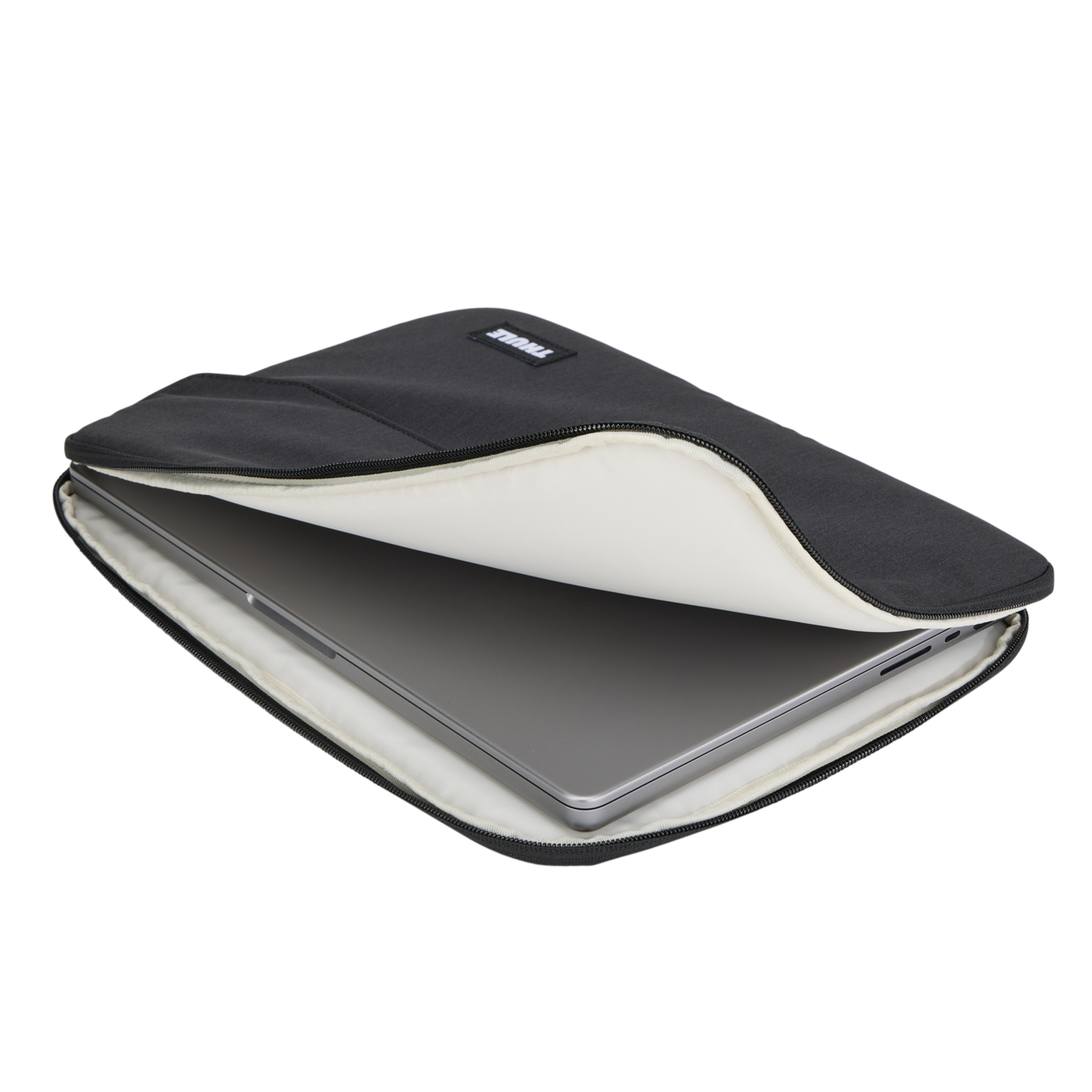 Thule Lithos Sleeve MacBook Pro 14" in Black — interior view # color_Black
