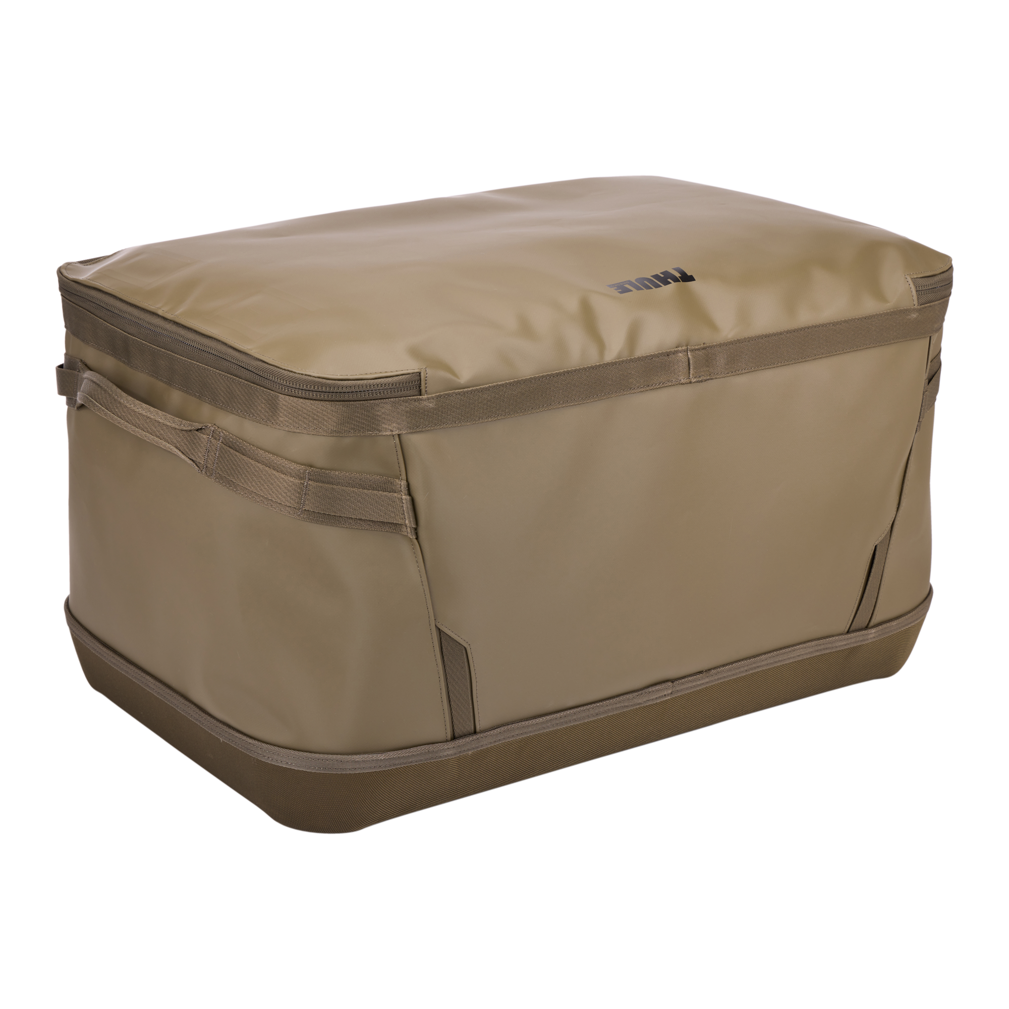 Thule Chasm Gear Hauler 80L in Deep Khaki — angle view 2 # color_Deep Khaki