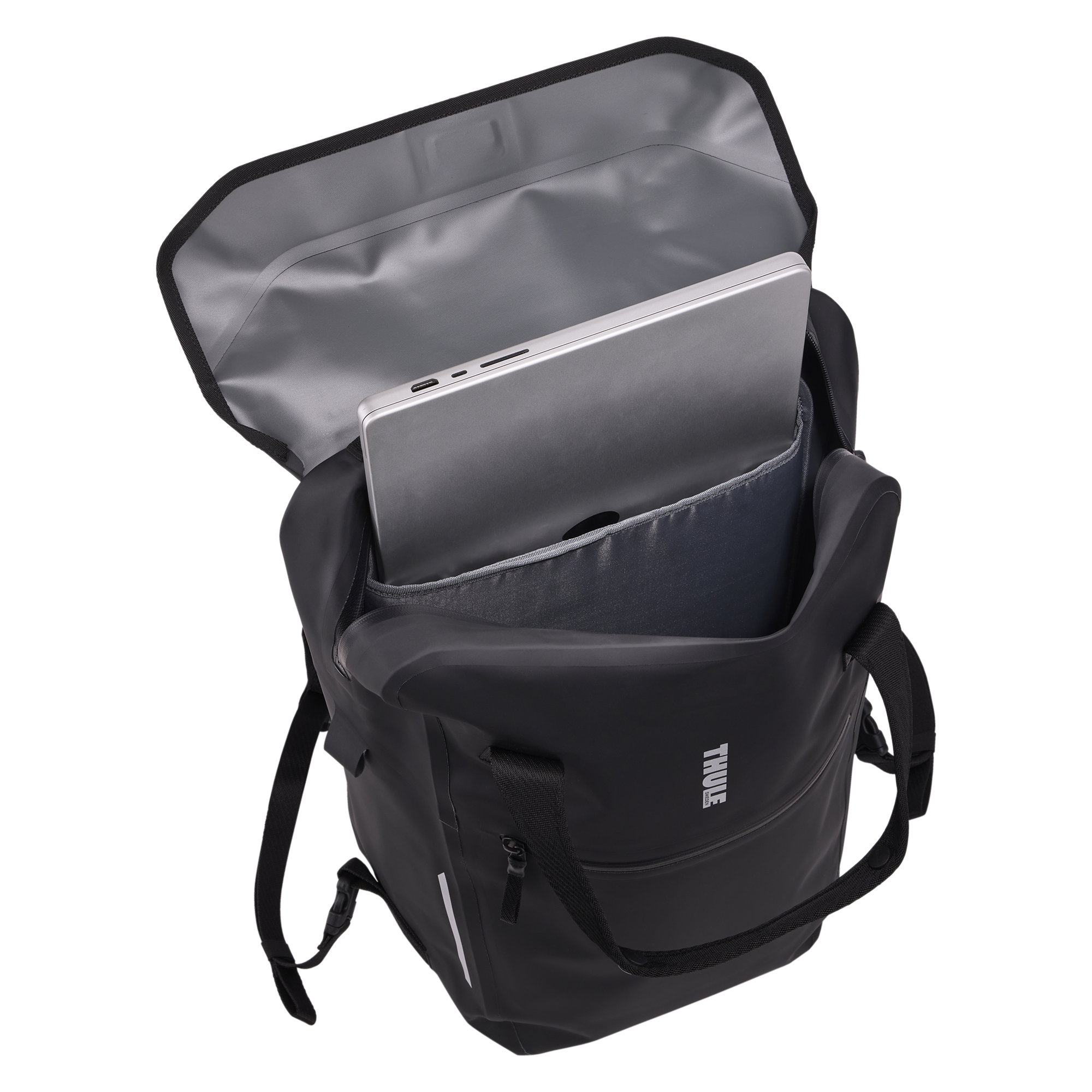 Thule Shield Backpack with InLock 23L in Black — interior view # color_Black
