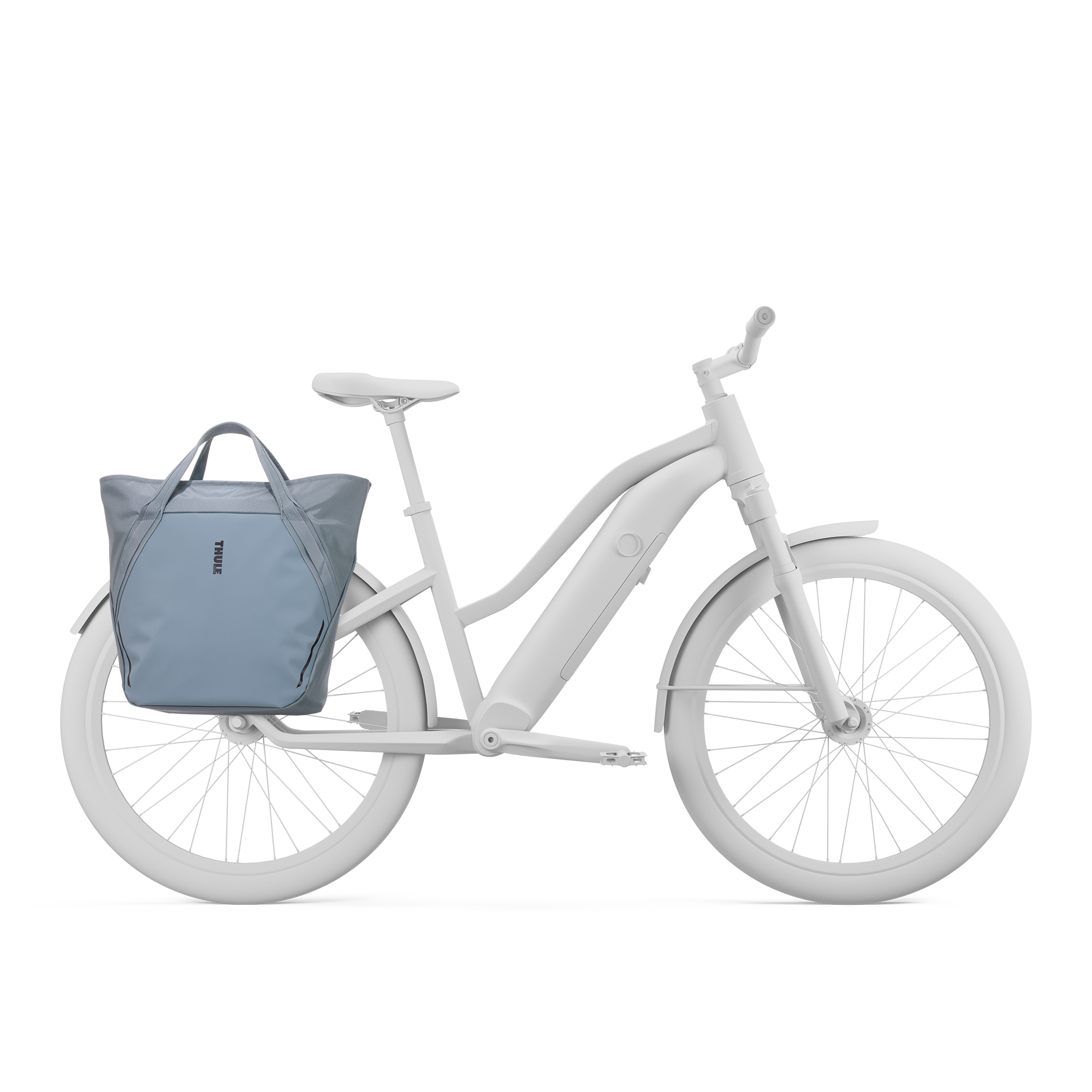 Thule Chasm Tote with InLock 25L in Mid Blue — angle view 2 # color_Mid Blue