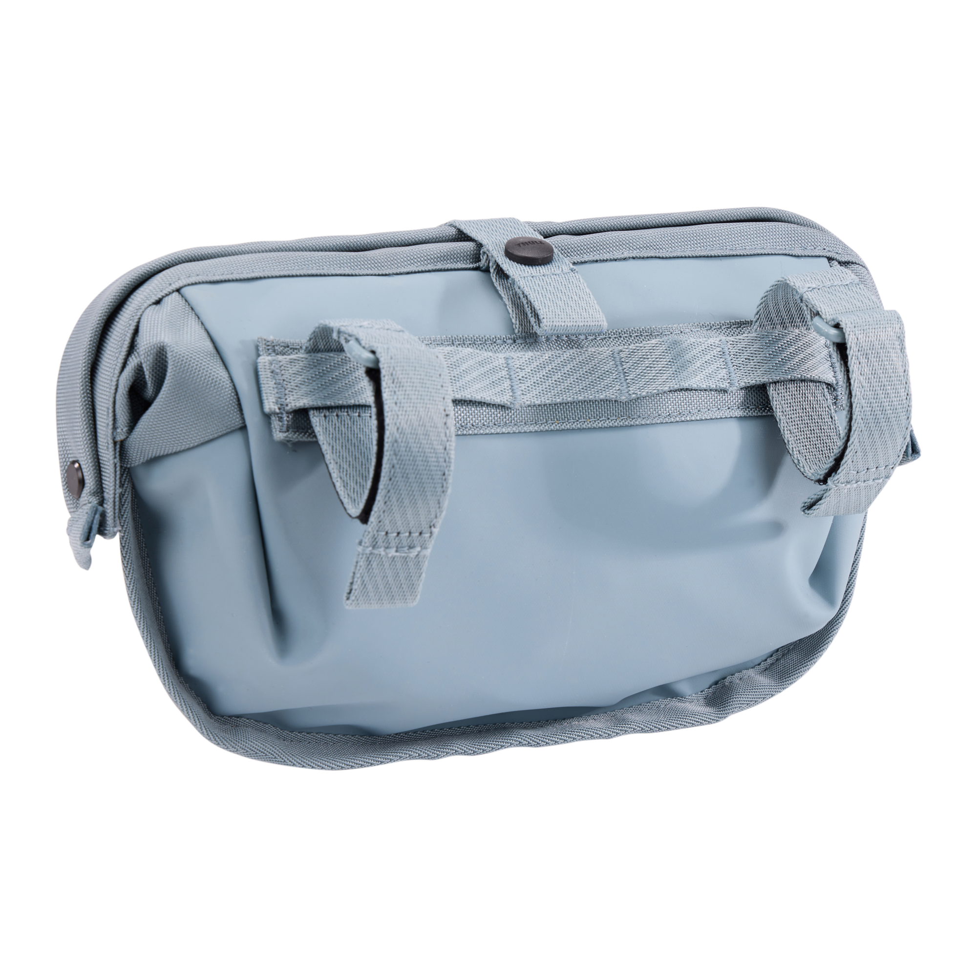 Thule Chasm Handlebar Bag 2L in Mid Blue — back view # color_Mid Blue