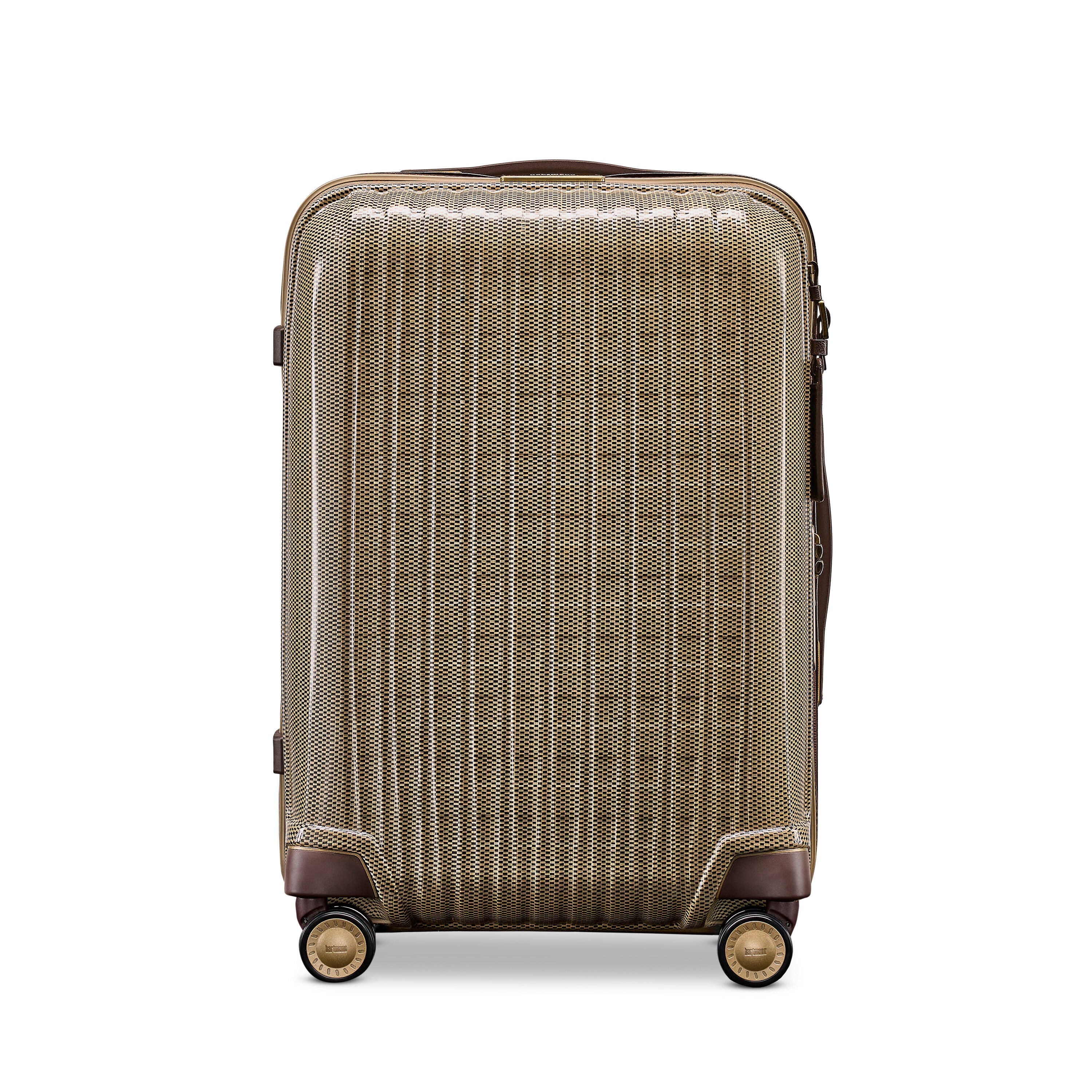 Hartmann Tweed CURV Global Carry-On Spinner in Tweed/Natural Leather — angle view 1