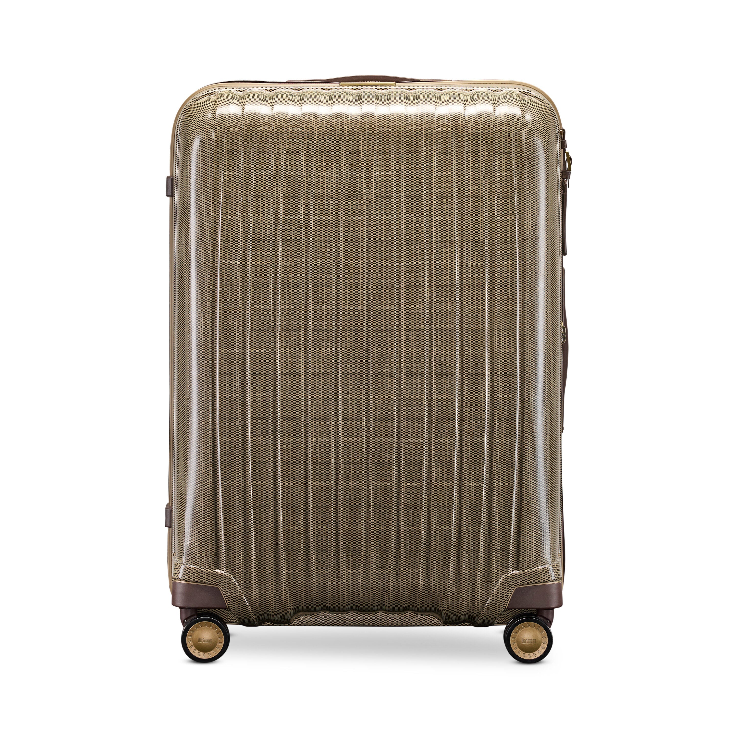 Hartmann Tweed CURV Extended Journey Spinner in Tweed/Natural Leather — angle view 1