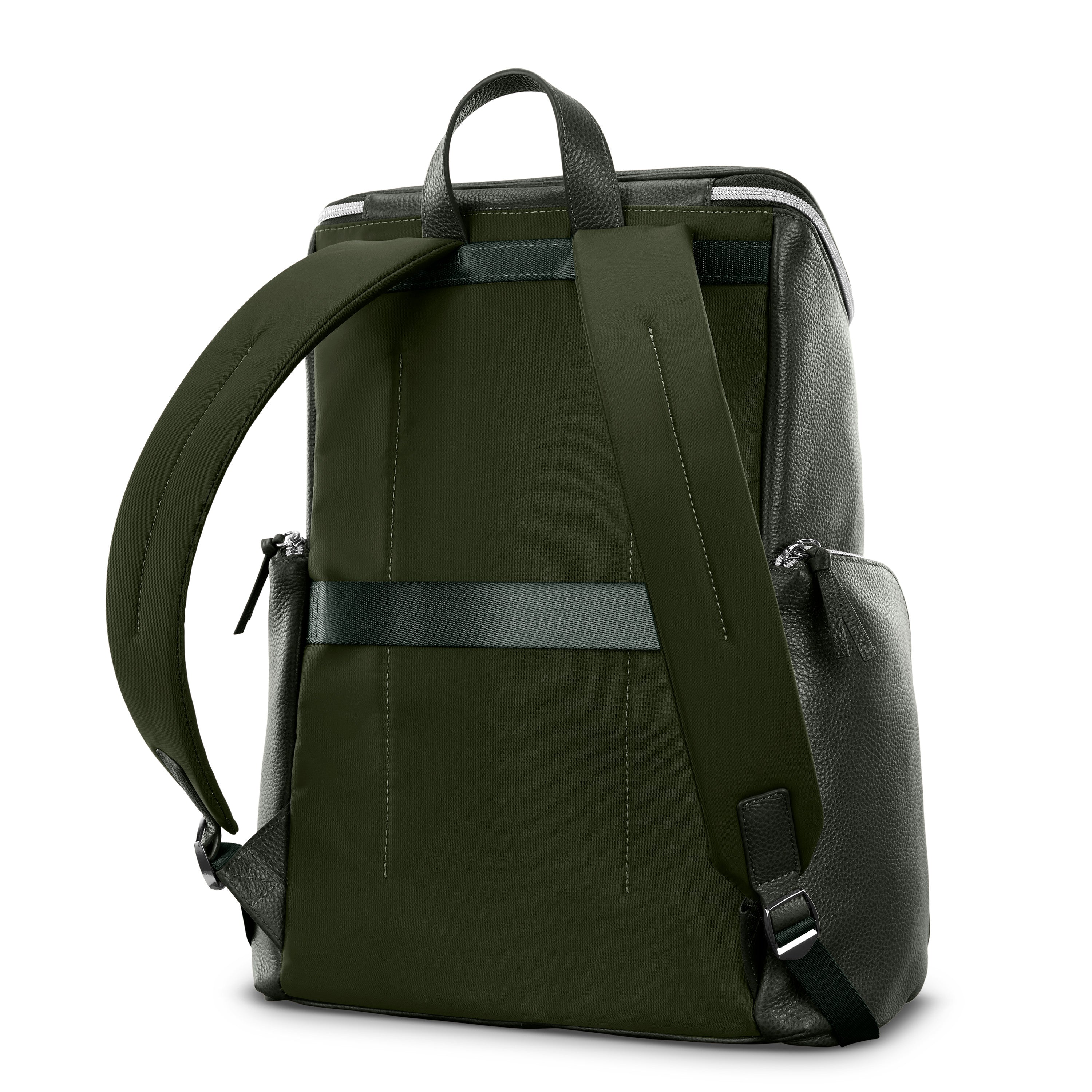 Samsonite Mobile Solution 2 Leather Deluxe Backpack - Olive