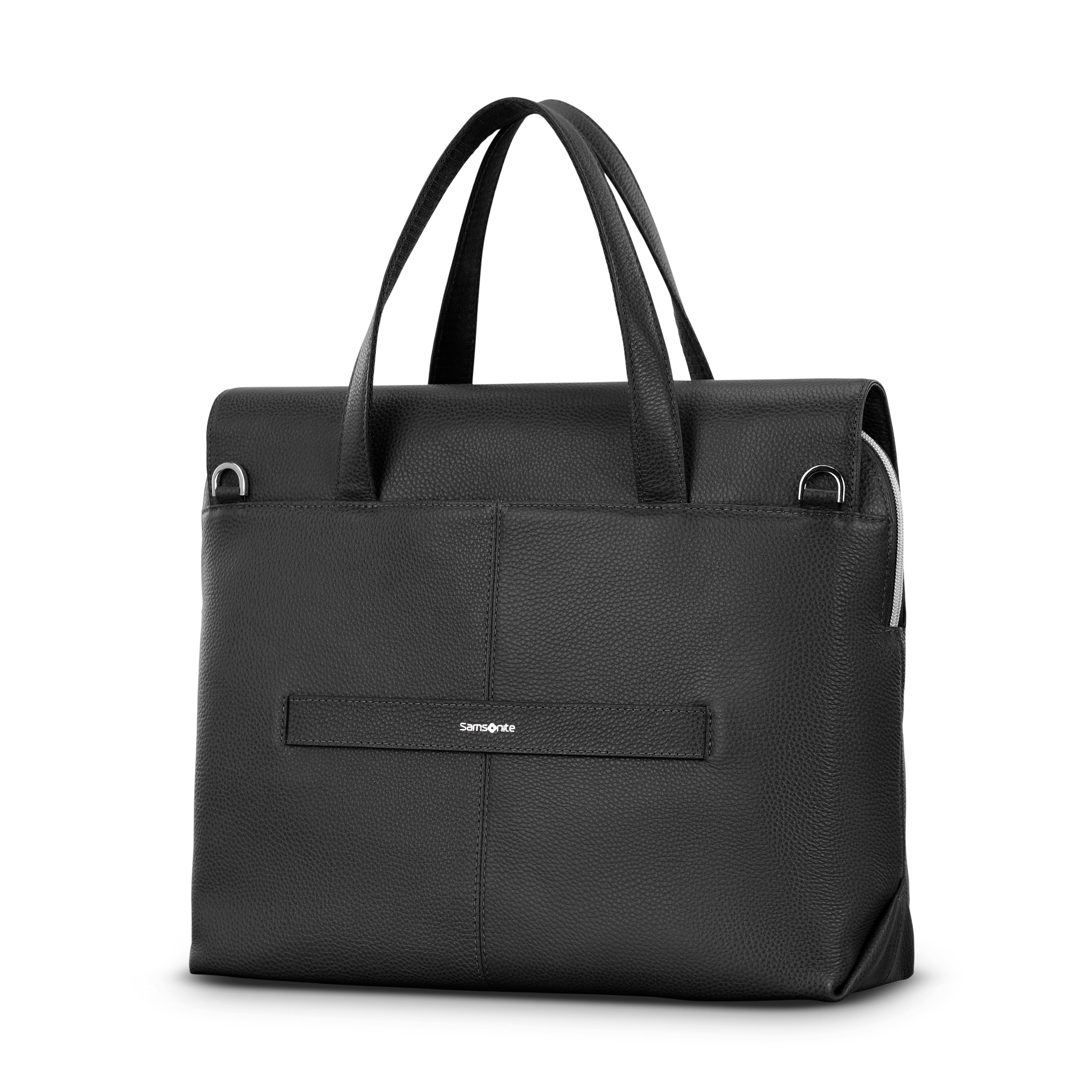 Samsonite Mobile Solution 2 Leather Convertible Brief - BLACK