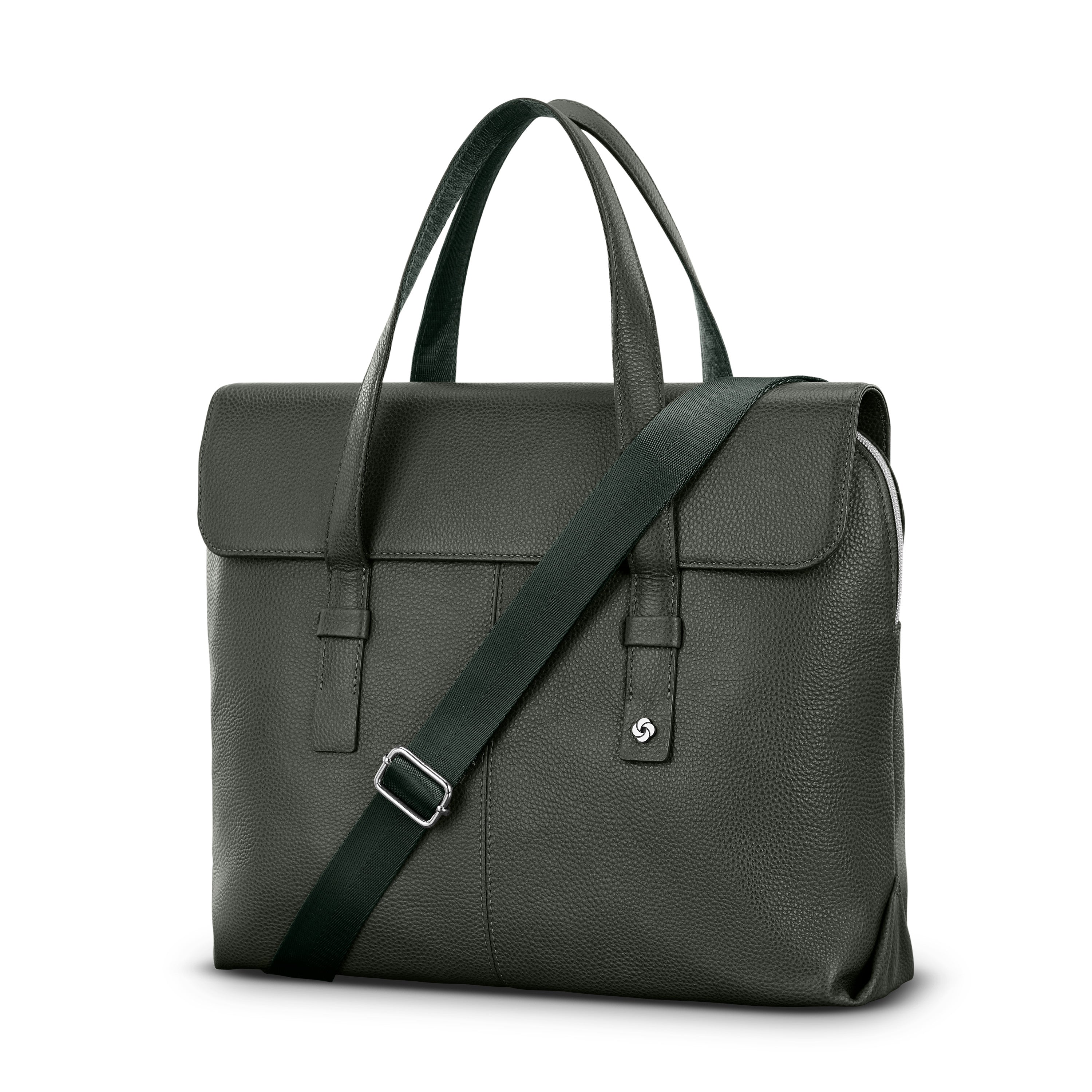 Samsonite Mobile Solution 2 Leather Convertible Brief - OLIVE