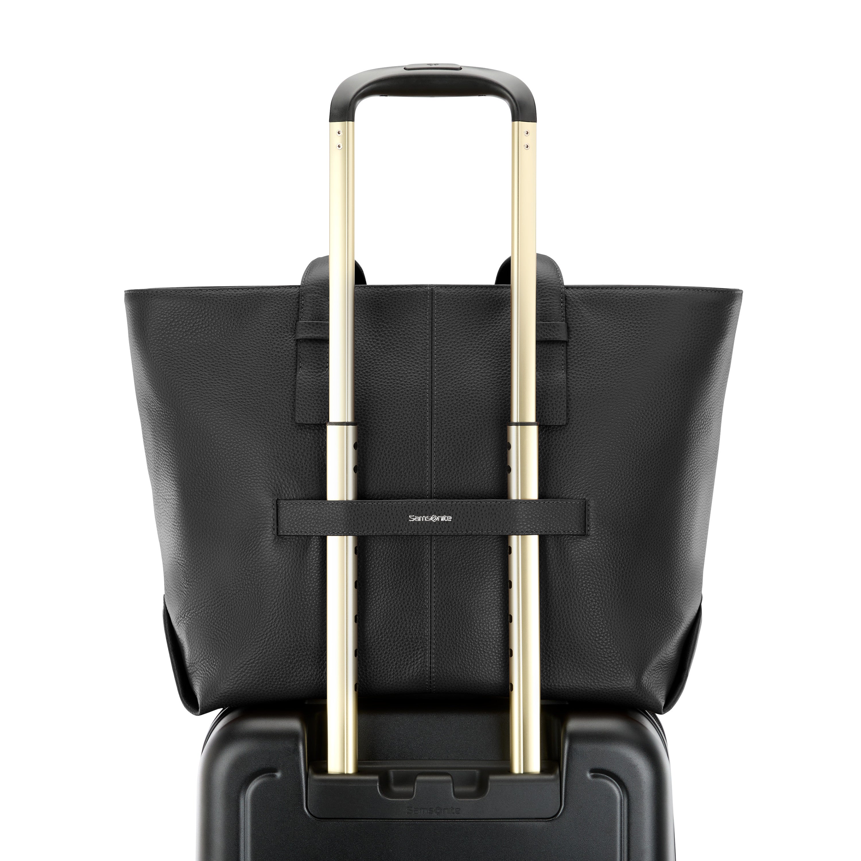 Samsonite Mobile Solution 2 Leather Tote - BLACK