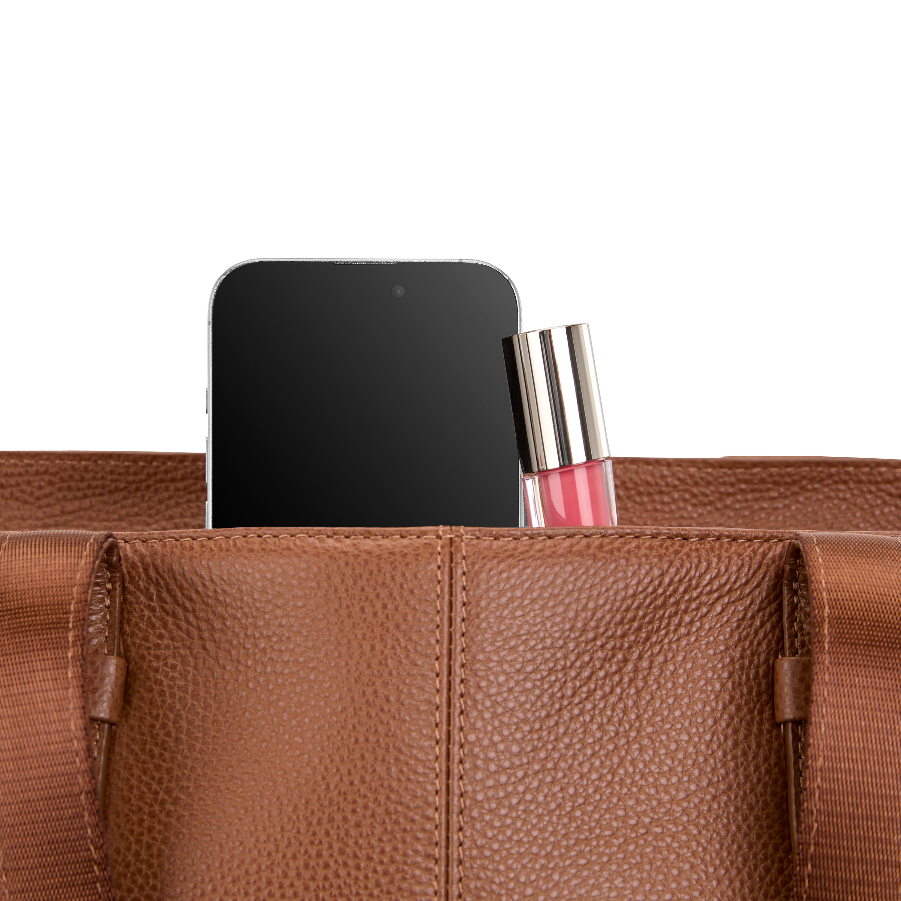 Samsonite Mobile Solution 2 Leather Tote - COGNAC