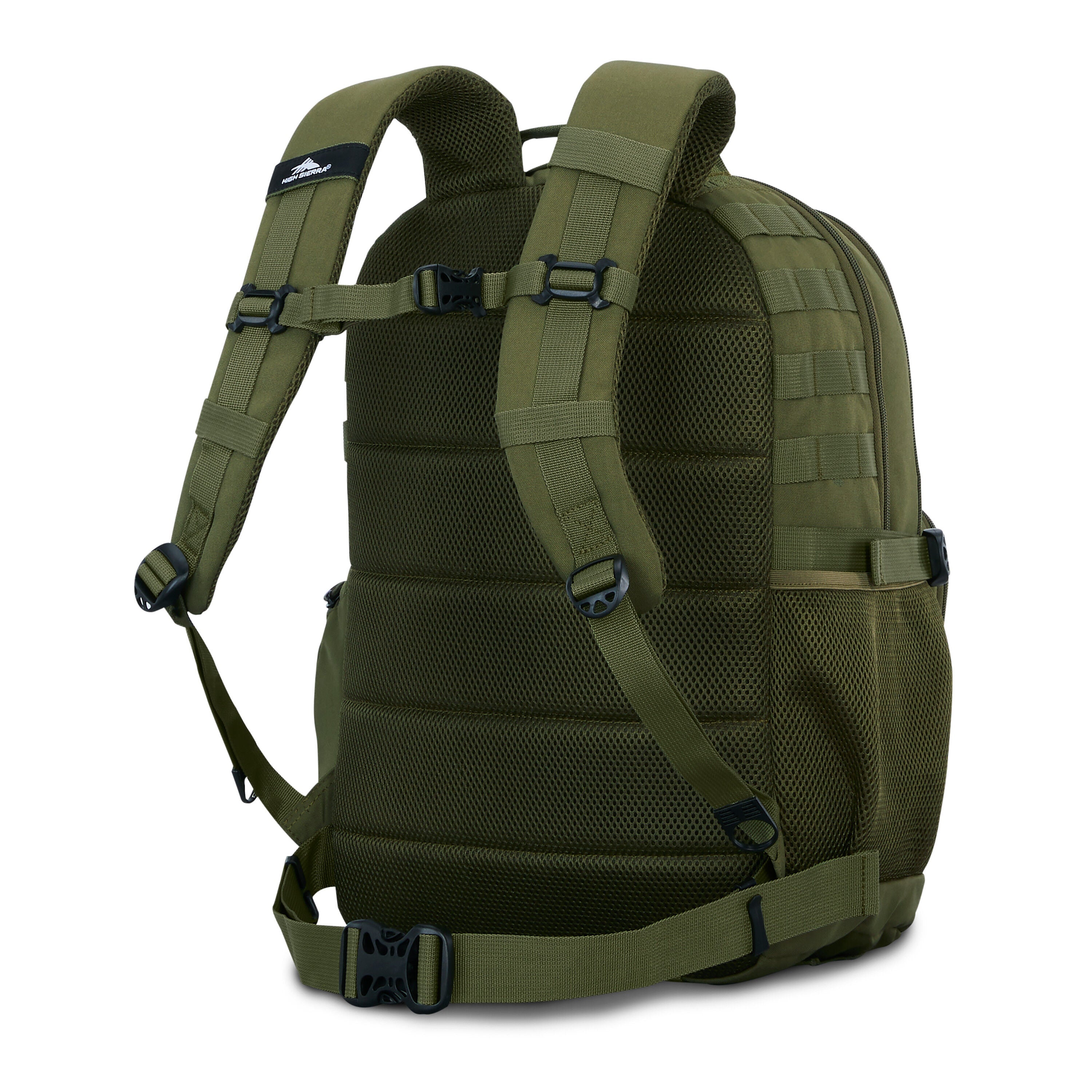 High Sierra Pathsetter Backpack in Moss — back view