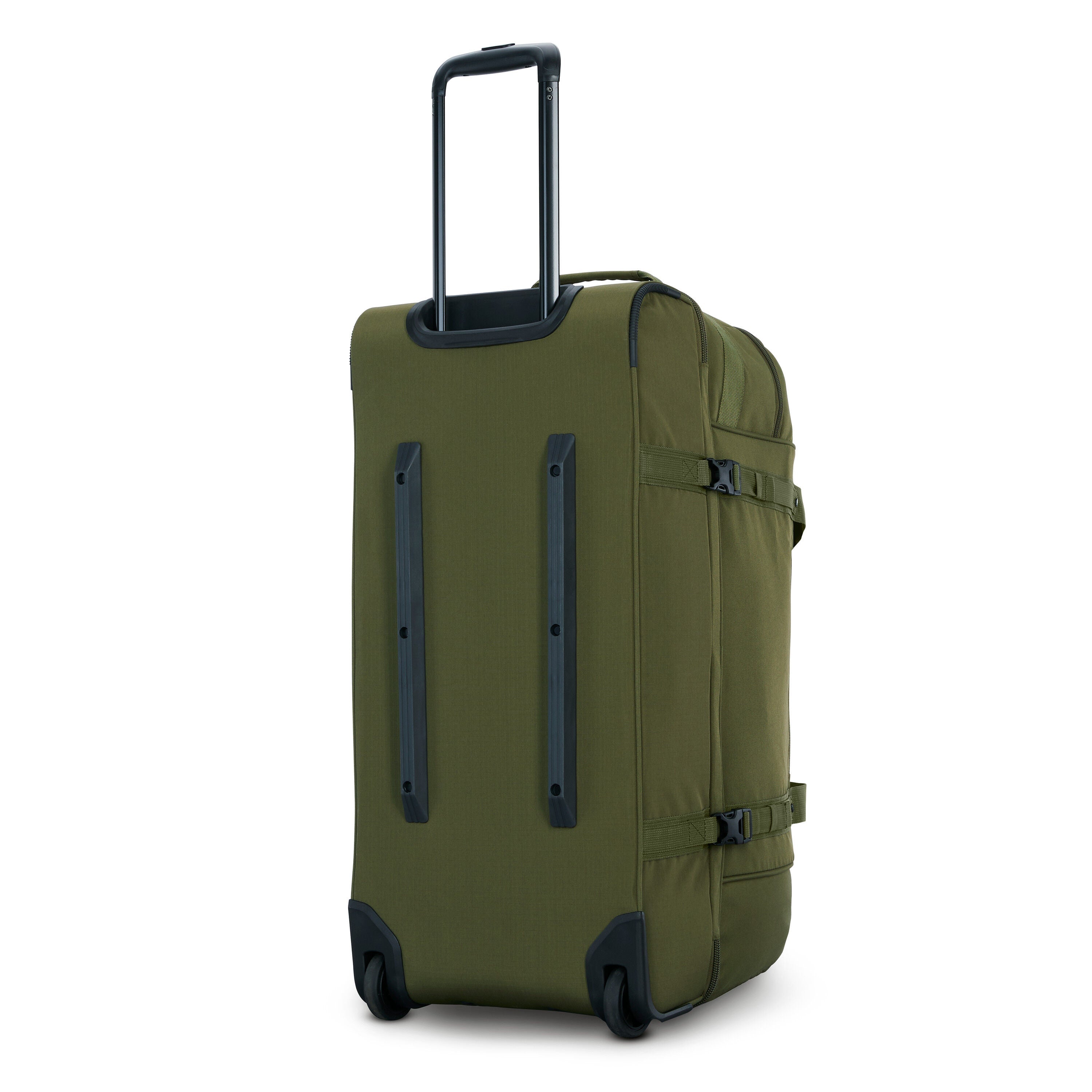 High Sierra Pathsetter Medium Wheeled Duffel in Moss — back view