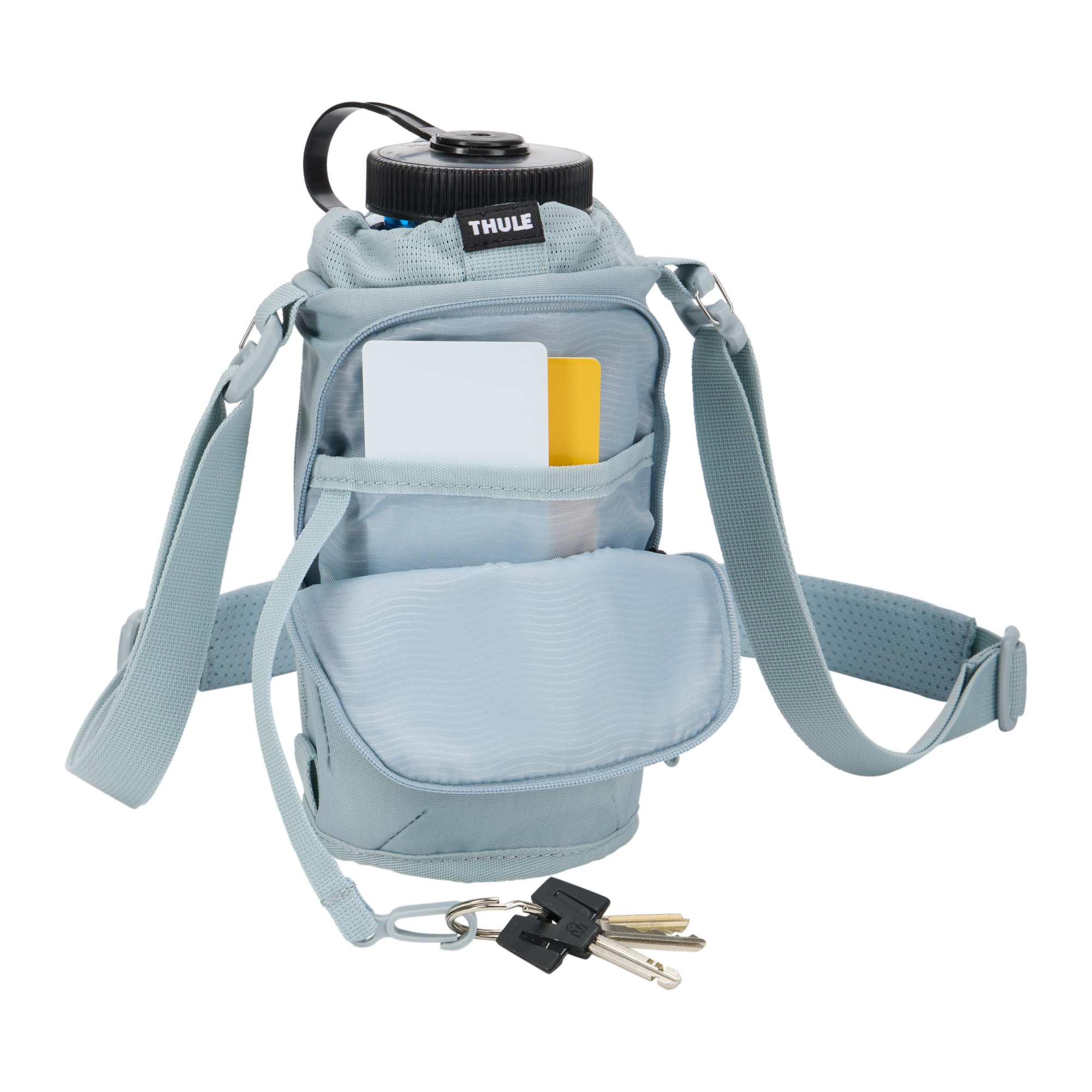 Thule EnRoute Water Bottle Holder in Soft Blue/Darkest Blue — interior view # color_Soft Blue/Darkest Blue