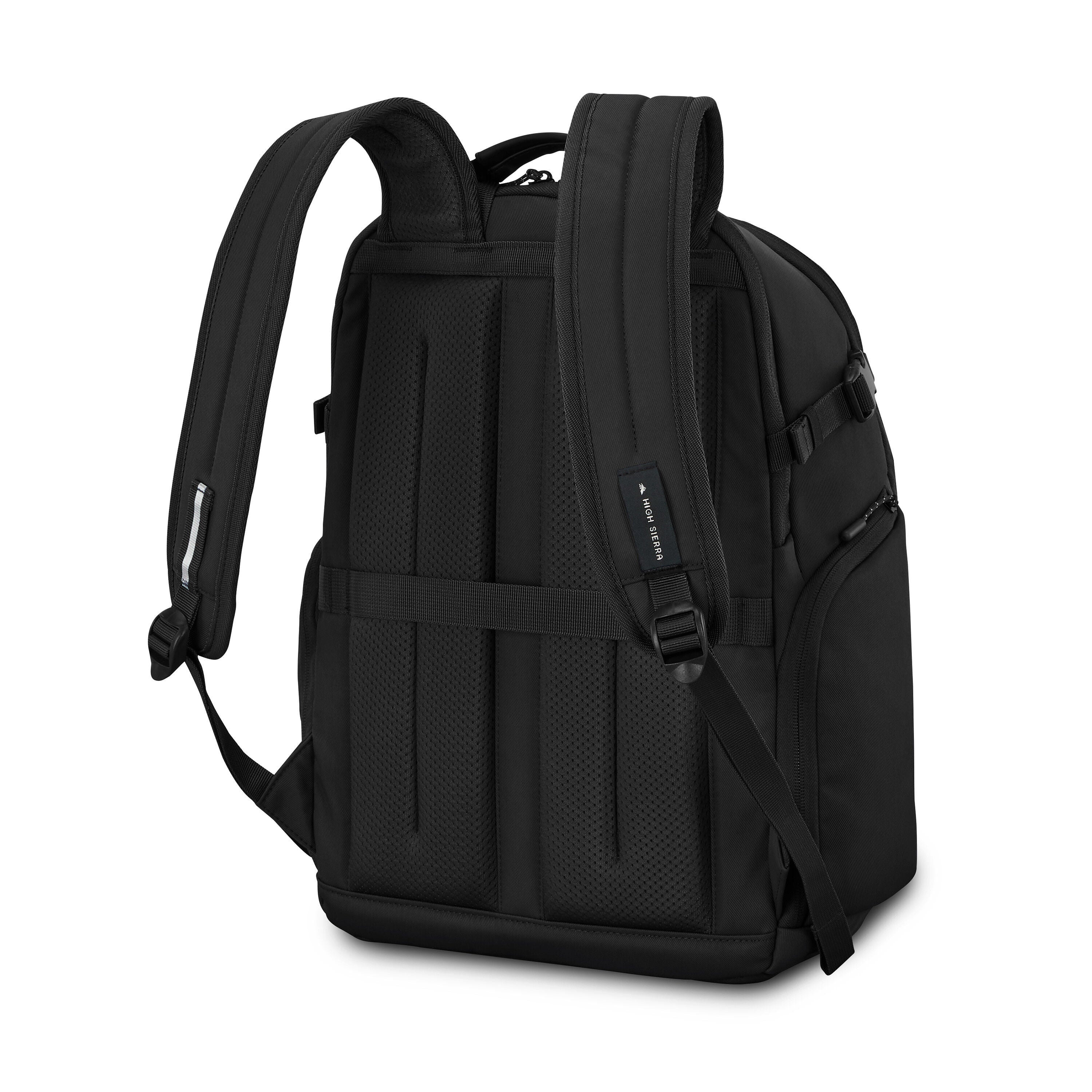 High Sierra 24/7 Pro Backpack in Black — back view