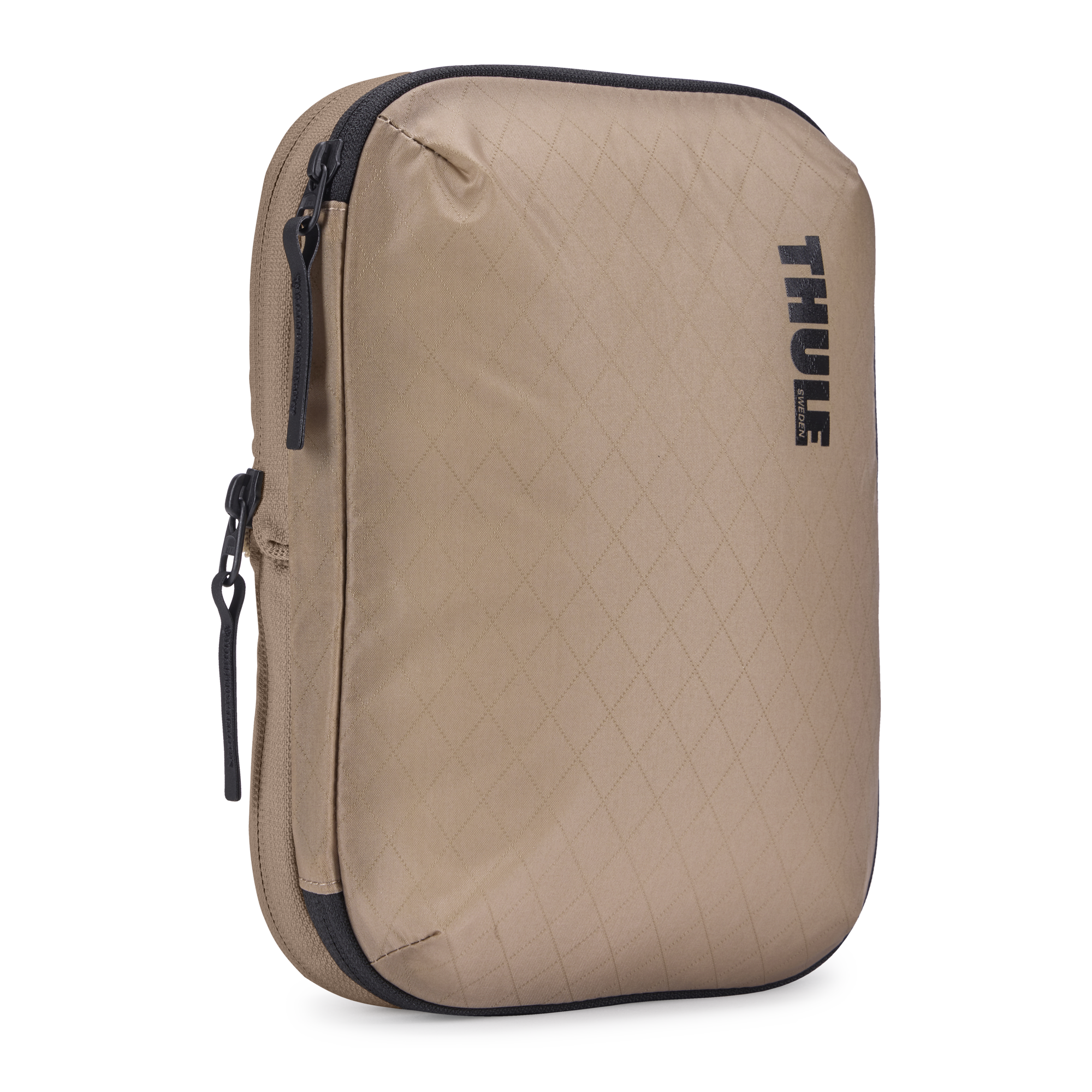 Thule Compression Packing Cube Small in Gentle Beige — front view # color_Gentle Beige