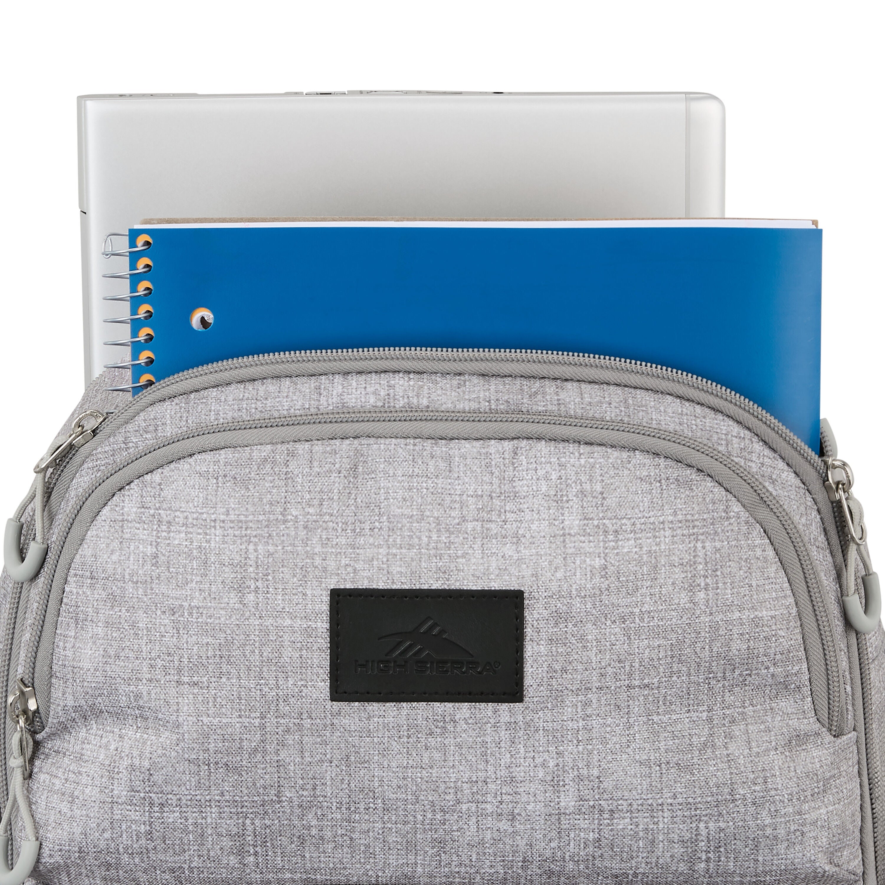 High Sierra Adaptive Backpack in Silver Heather — angle view 2