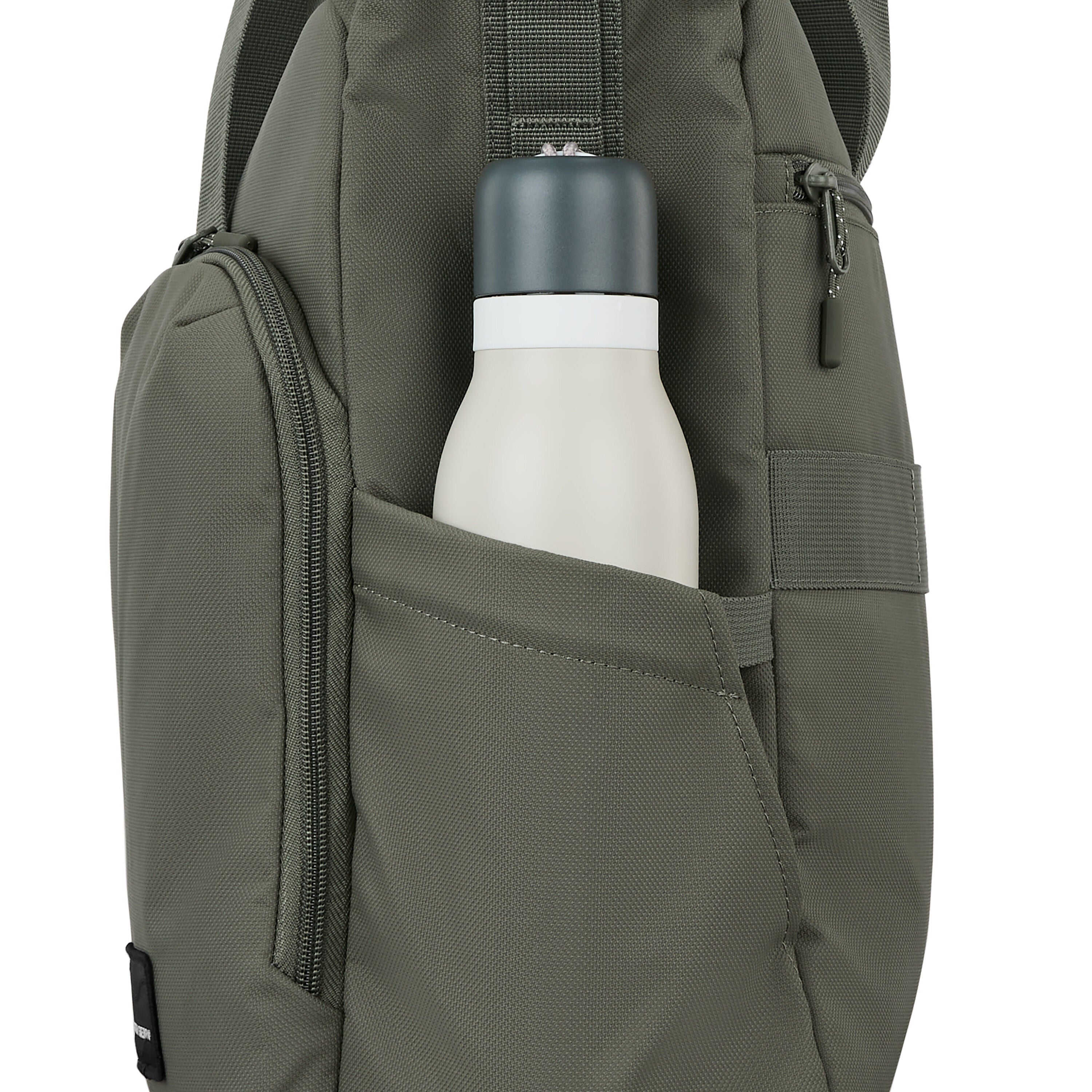 High Sierra Lineage Tote in Olive — angle view 4