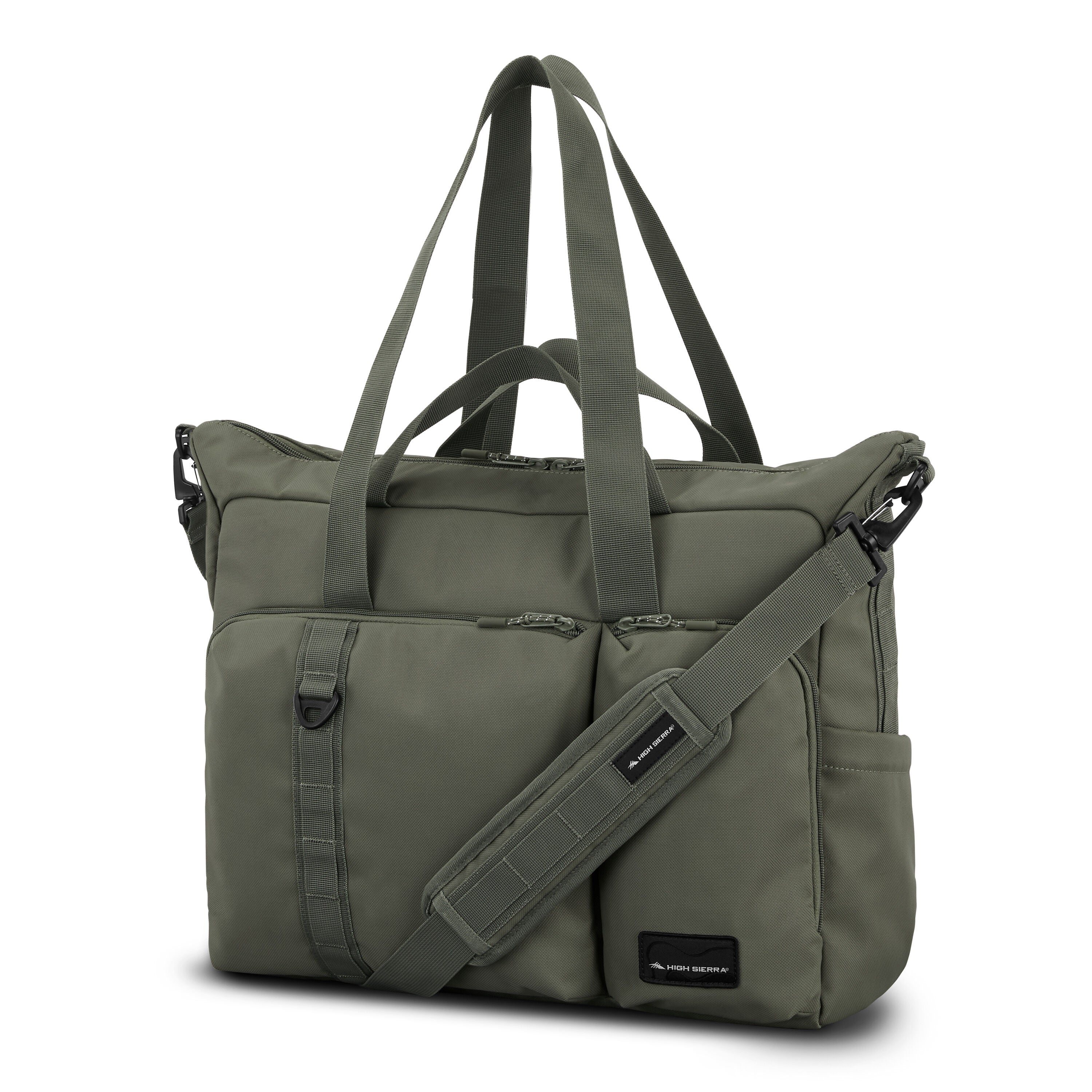 High Sierra Lineage Tote in Olive — front view
