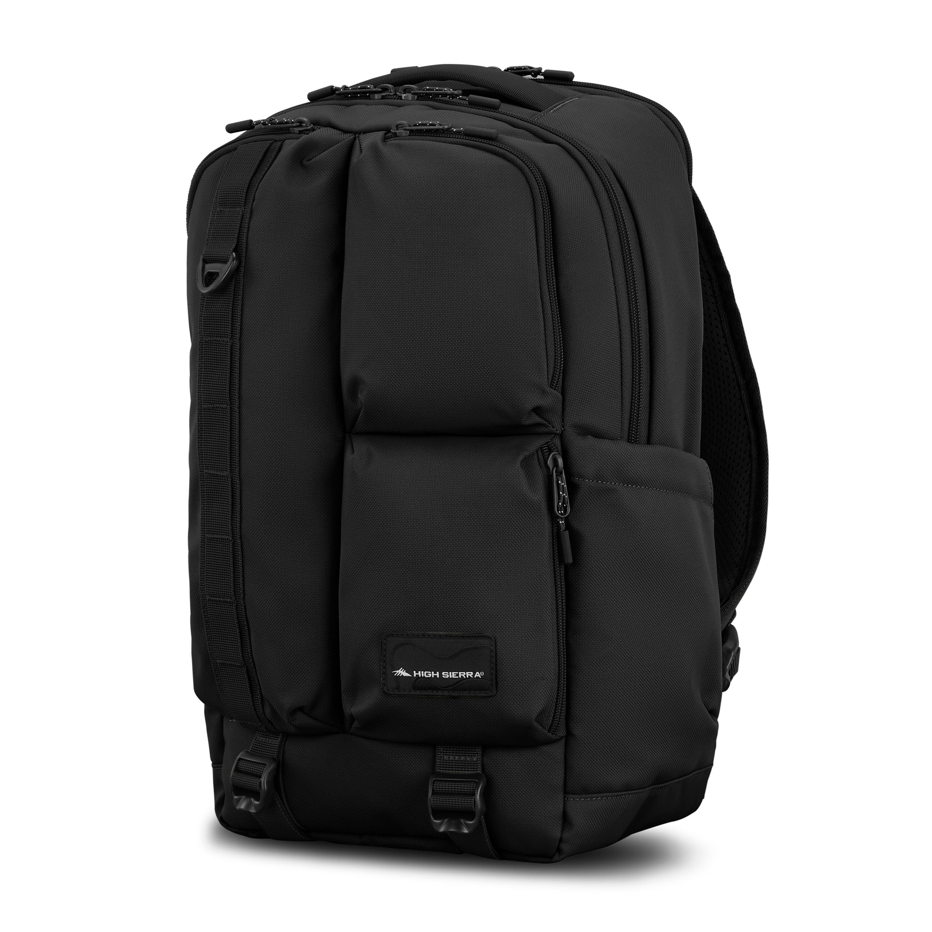 High Sierra Lineage Backpack in Black — front view