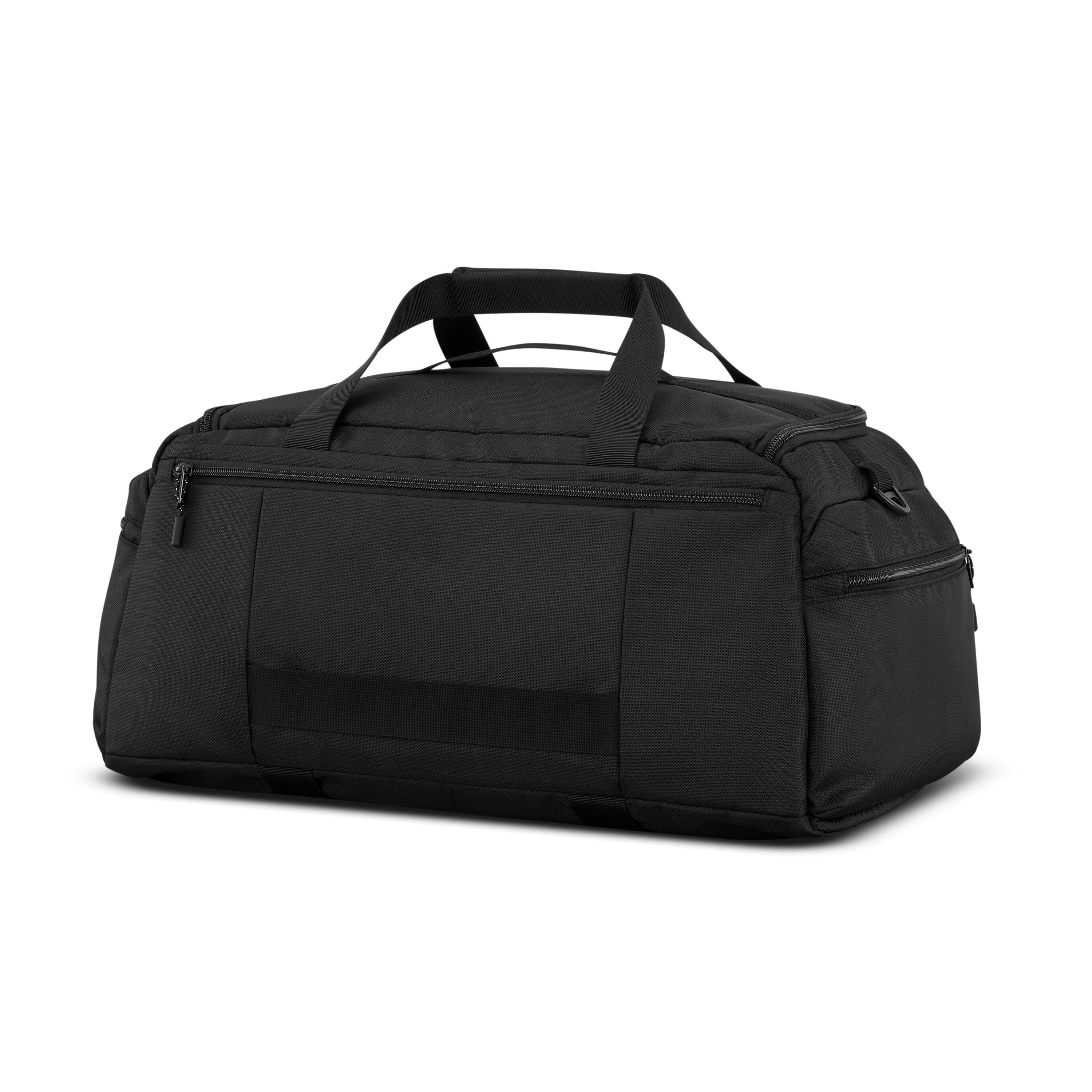 High Sierra Lineage Duffel in Black — back view
