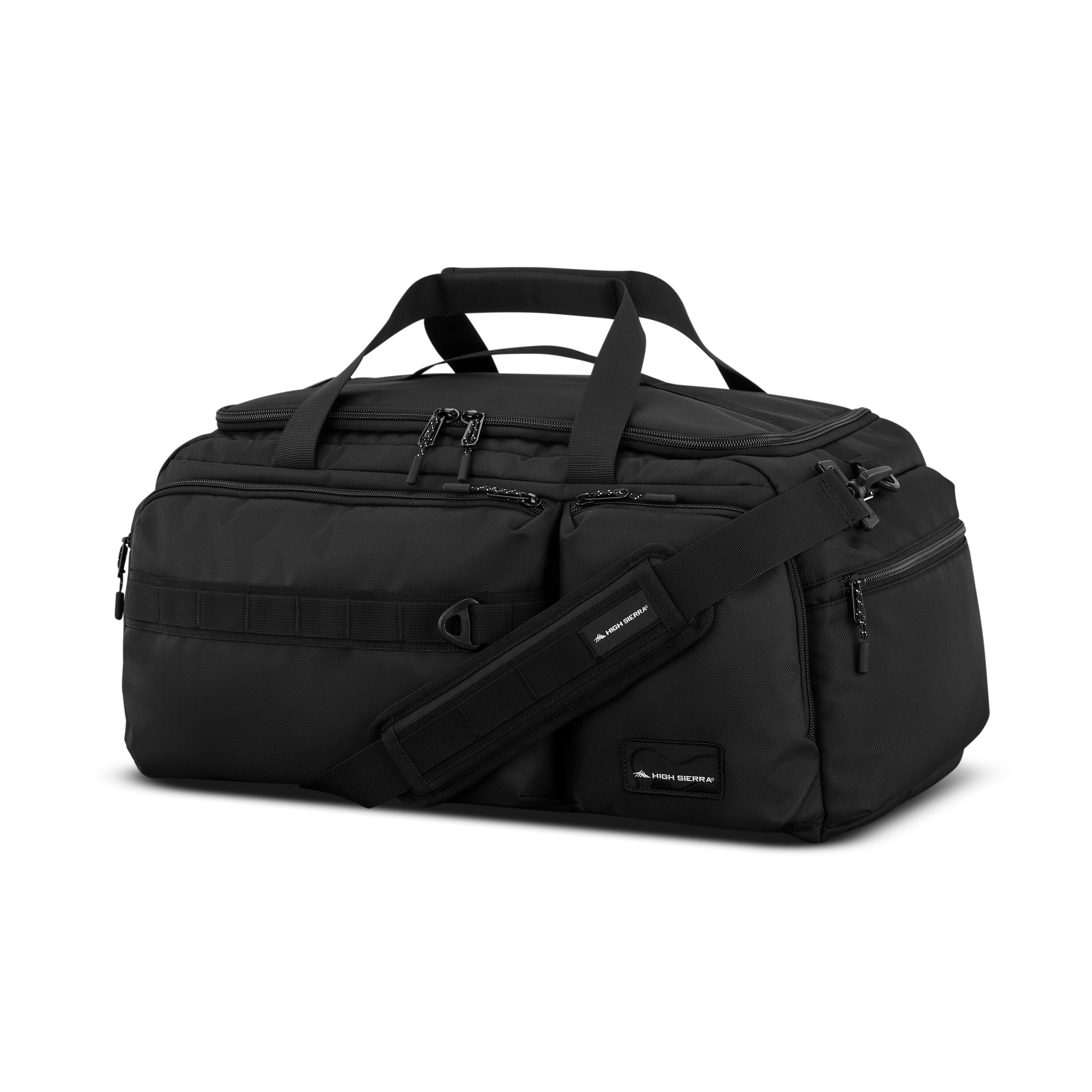 High Sierra Lineage Duffel in Black — front view