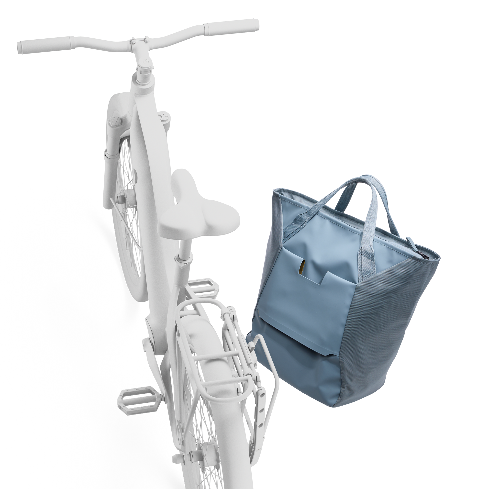 Thule Chasm Tote with InLock 25L in Mid Blue — angle view 3 # color_Mid Blue