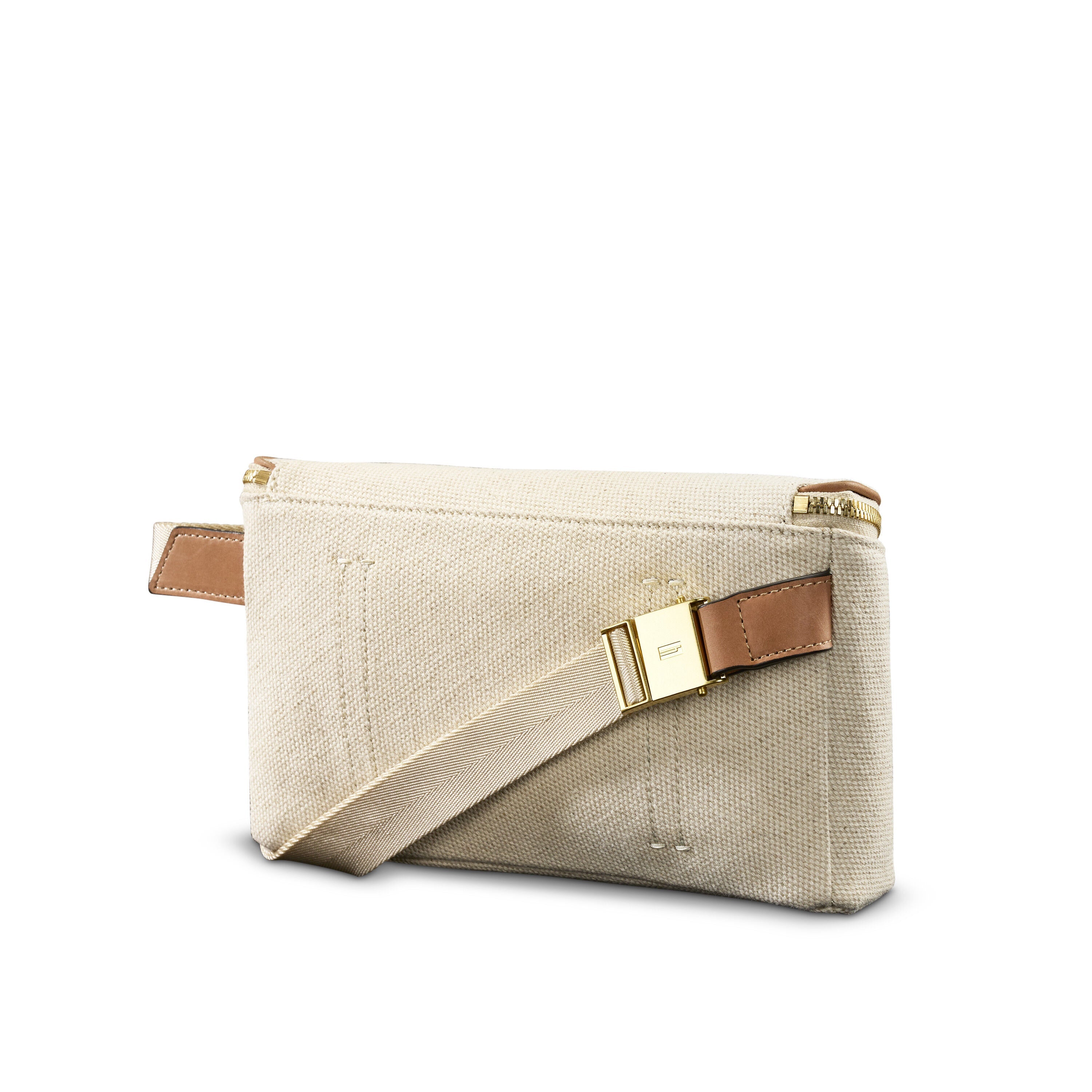 Hartmann Reserve Waist Bag in Ecru — back view