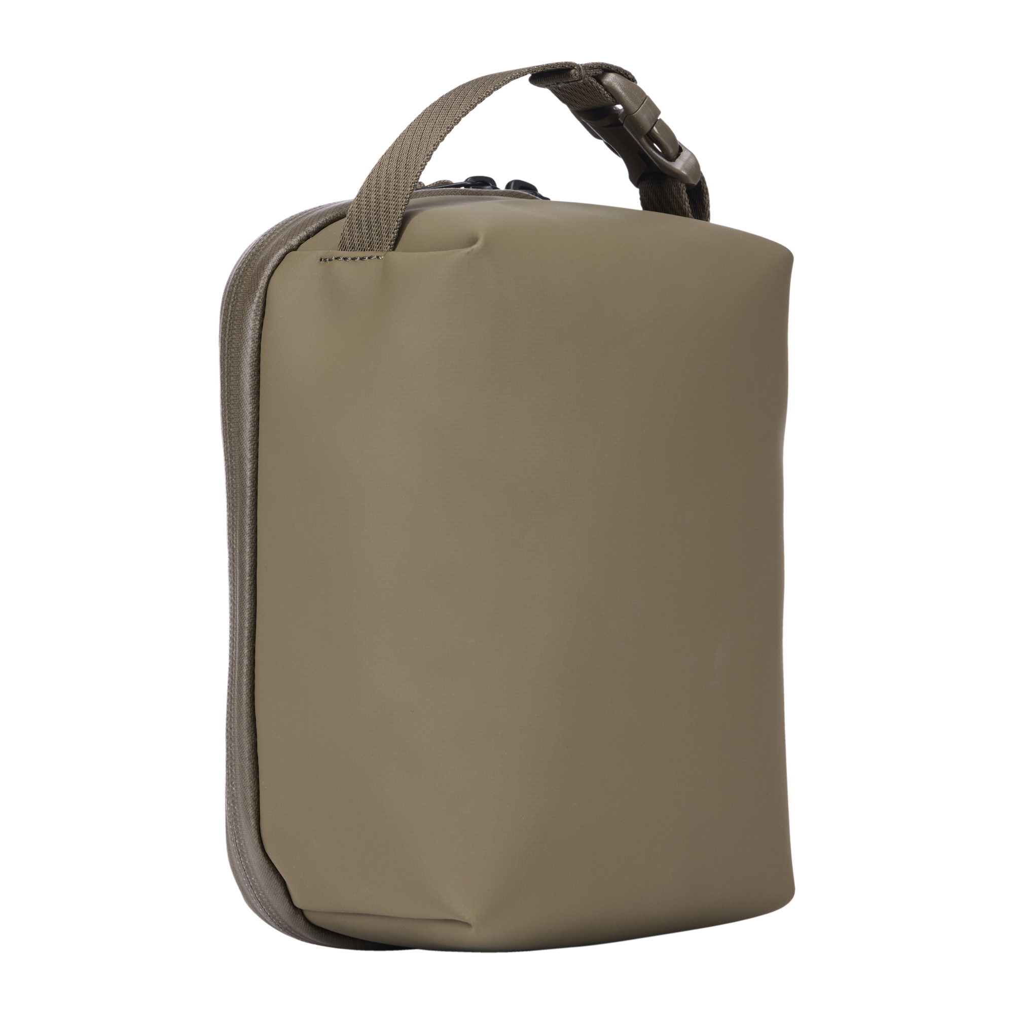 Thule Chasm Small Gear Cube in Deep Khaki — back view # color_Deep Khaki