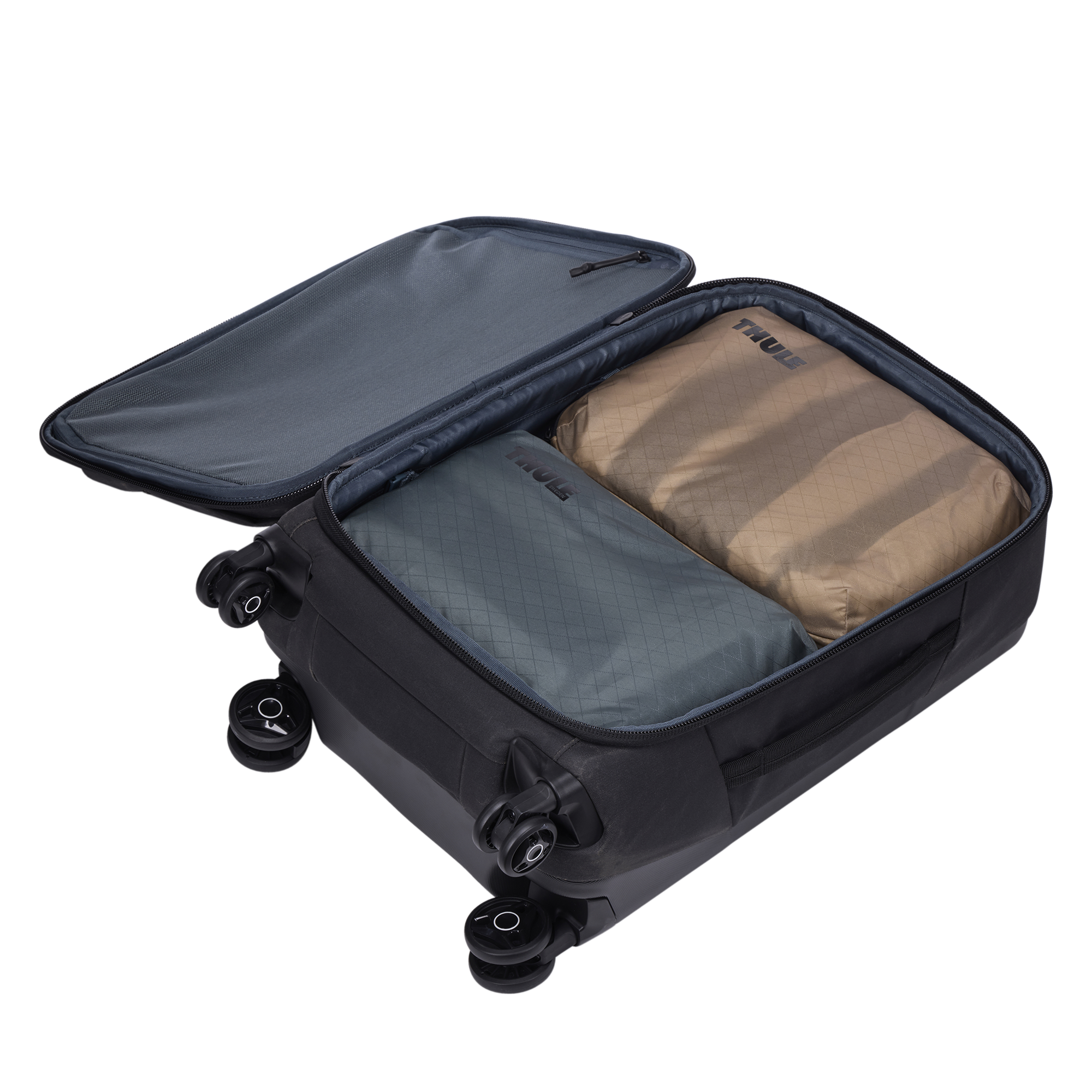 Thule Compression Packing Cube Medium in Gentle Beige — angle view 2 # color_Gentle Beige