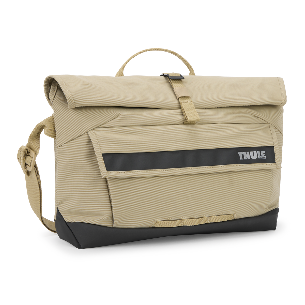 Thule Paramount Crossbody 14L in Gentle Beige — front view # color_Gentle Beige