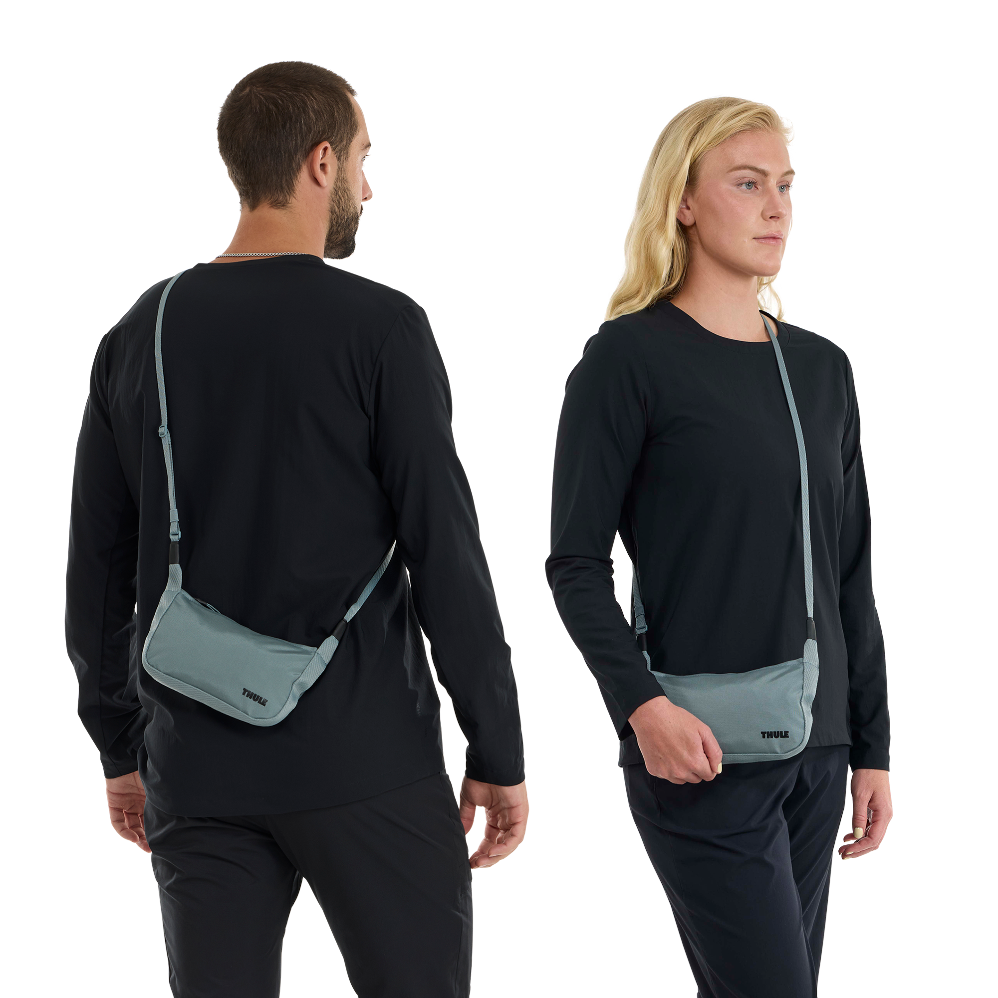 Thule Chasm Handlebar Bag 2L in Mid Blue — lifestyle # color_Mid Blue
